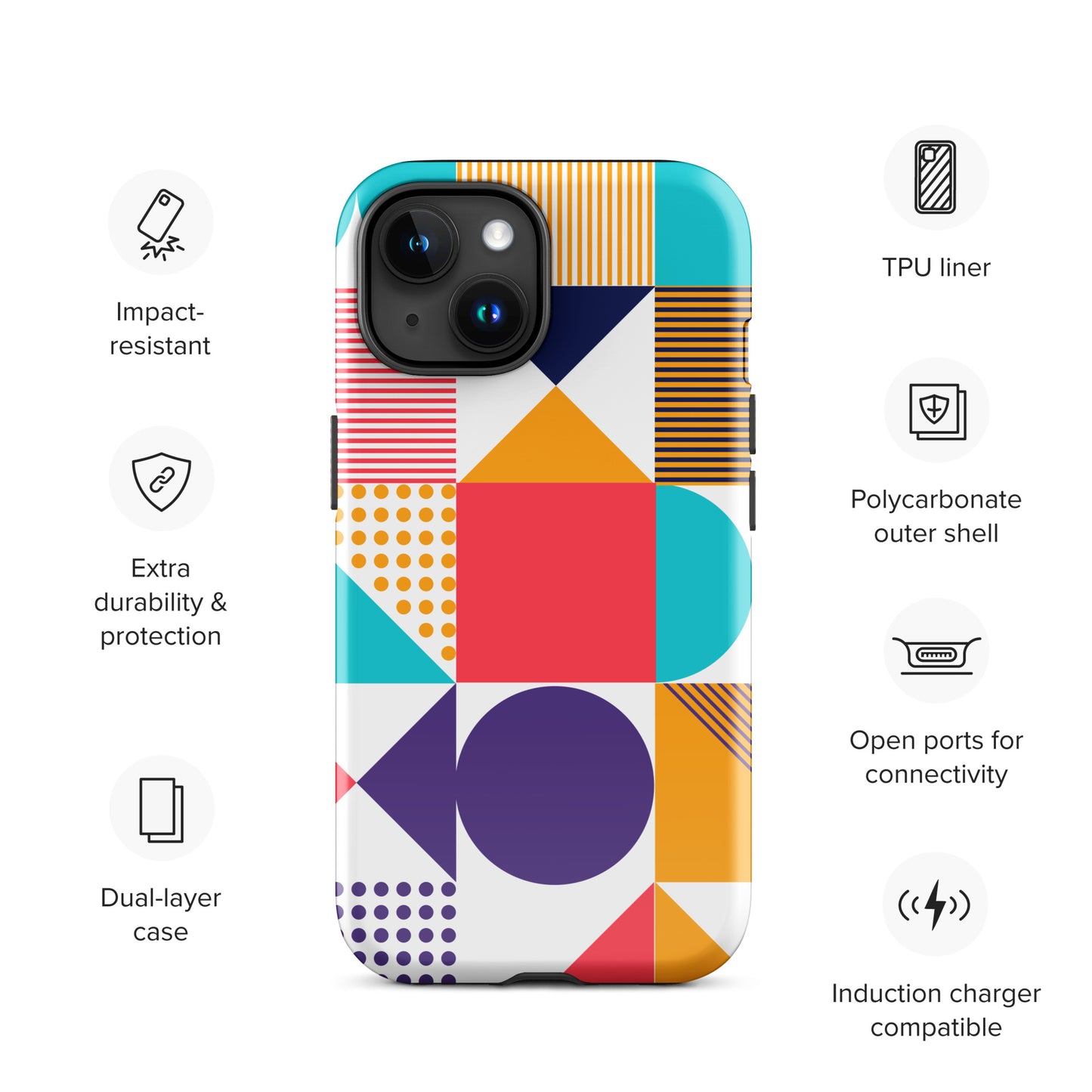 Color Cascade Tough Case for iPhone®