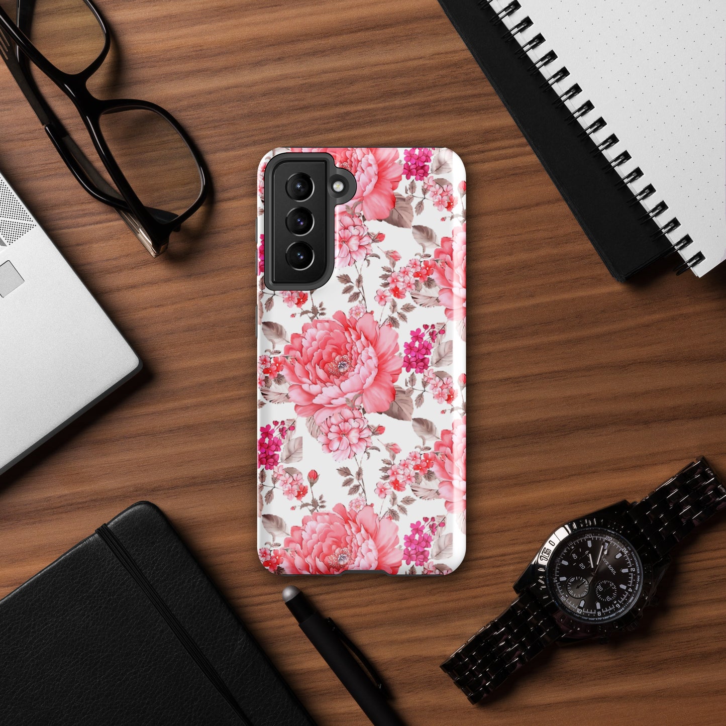 Pink Flowers Tough case for Samsung®