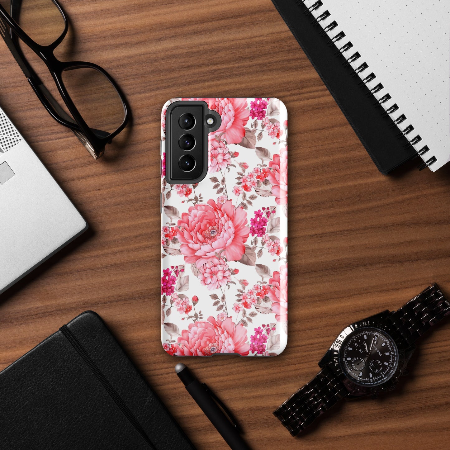 Pink Flowers Tough case for Samsung®