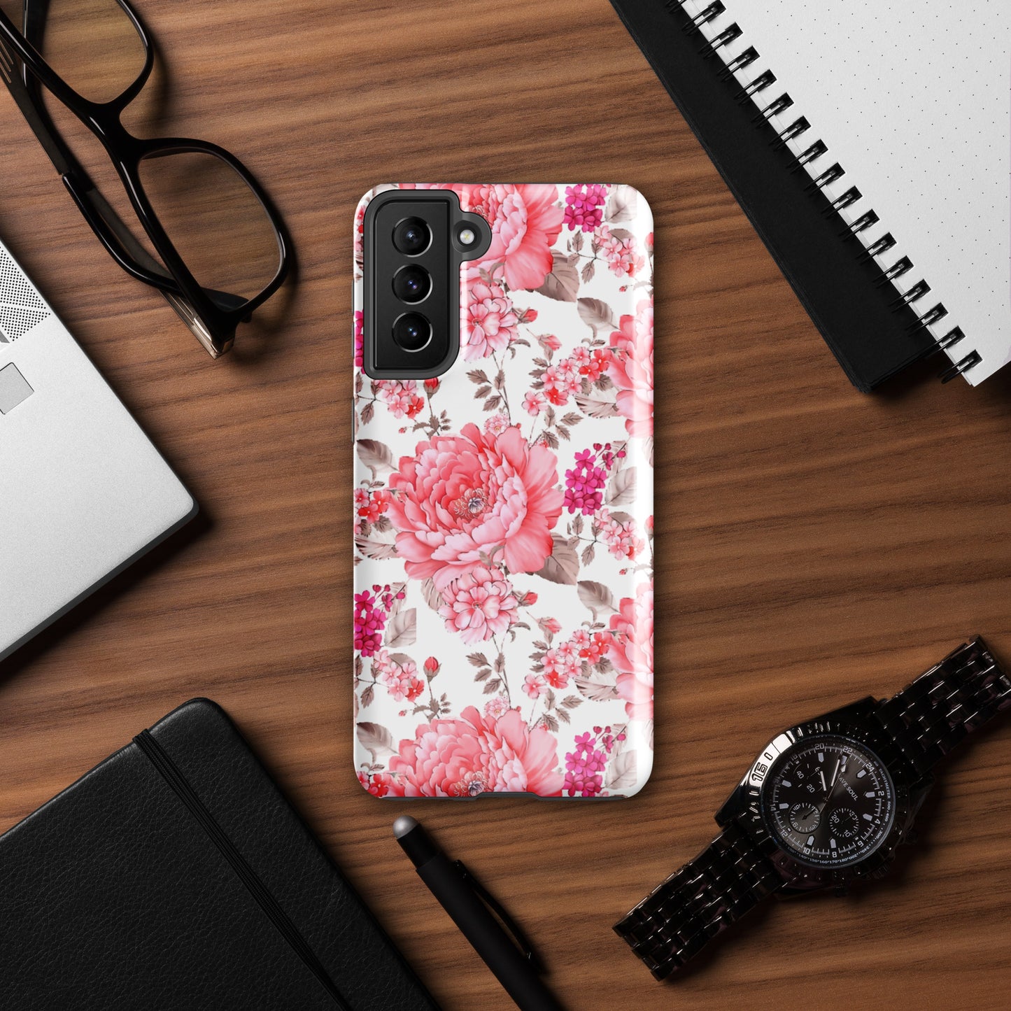 Pink Flowers Tough case for Samsung®