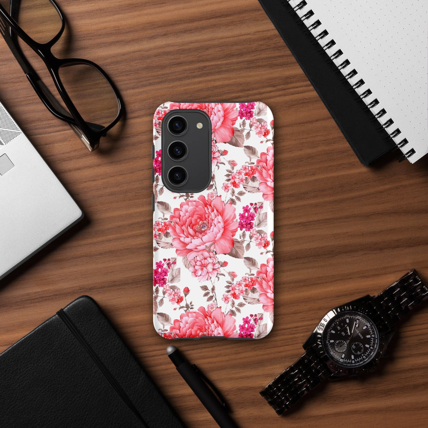Pink Flowers Tough case for Samsung®