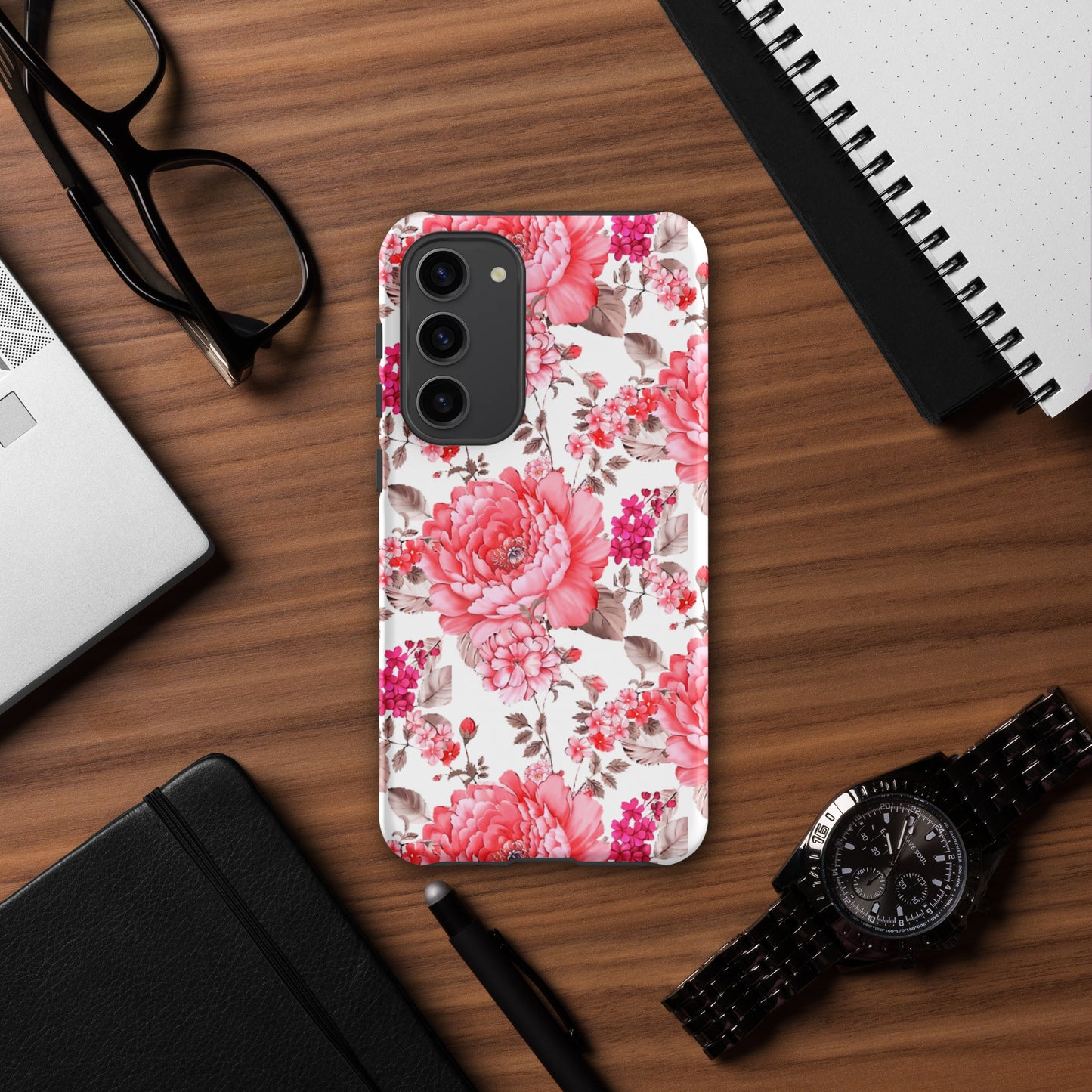 Pink Flowers Tough case for Samsung®