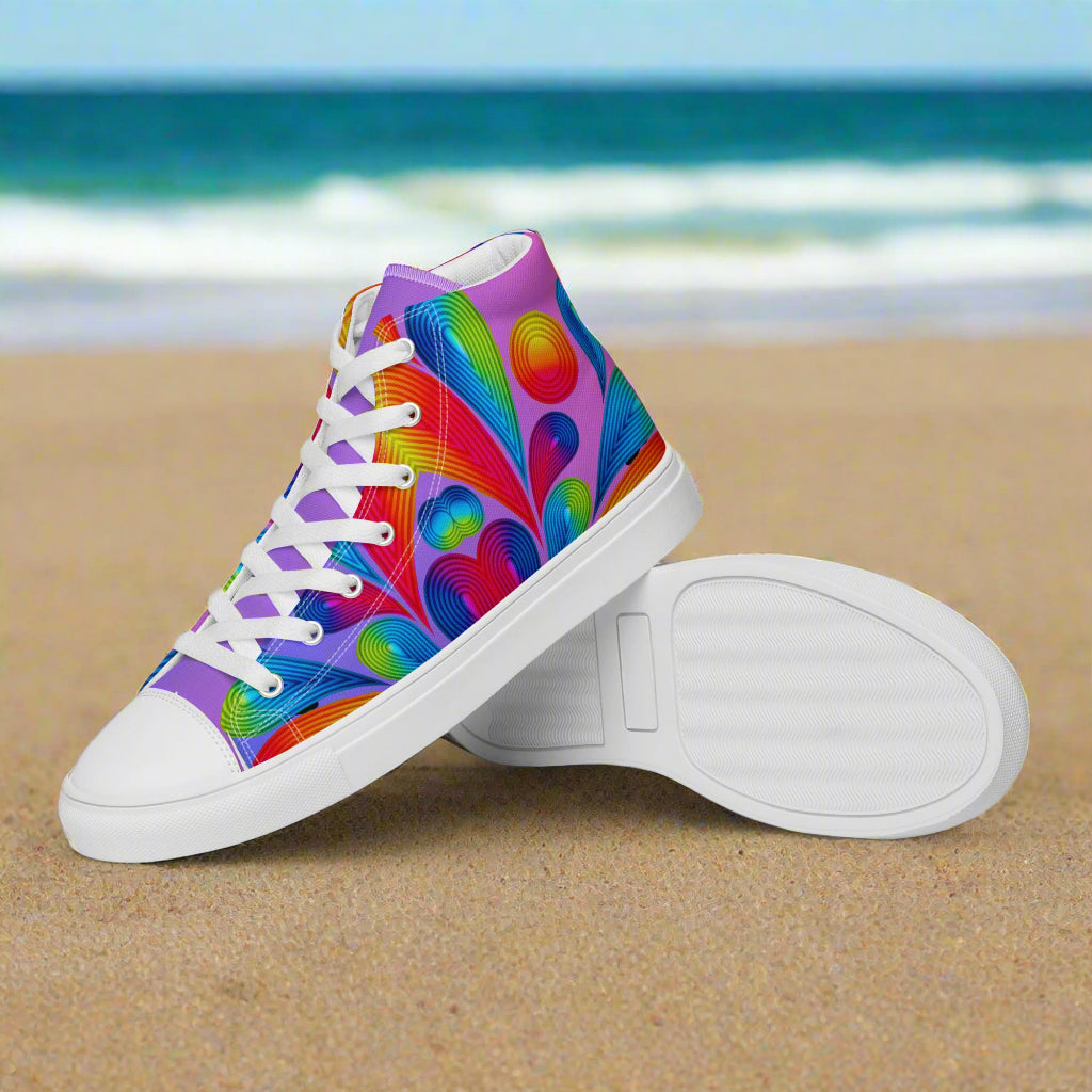 Color Me Women’s high top canvas shoes