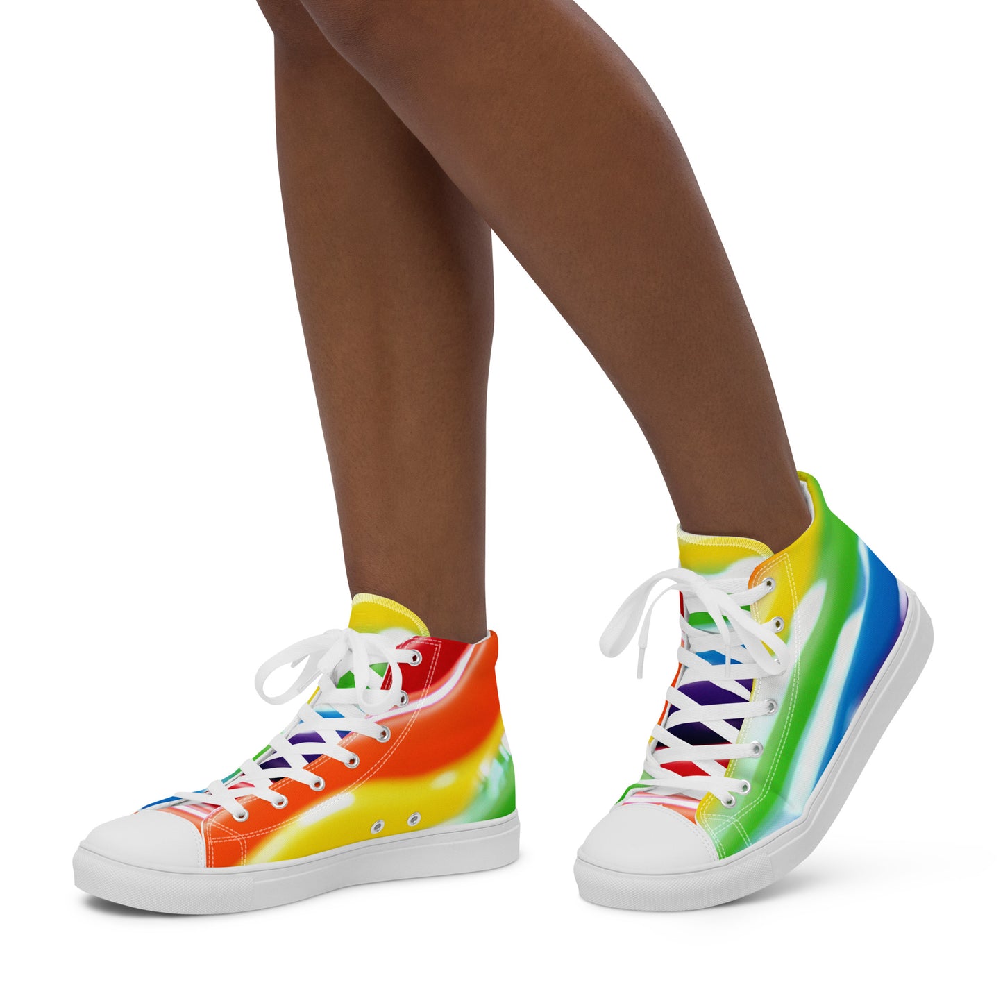 Multicolor Women’s high top canvas shoes