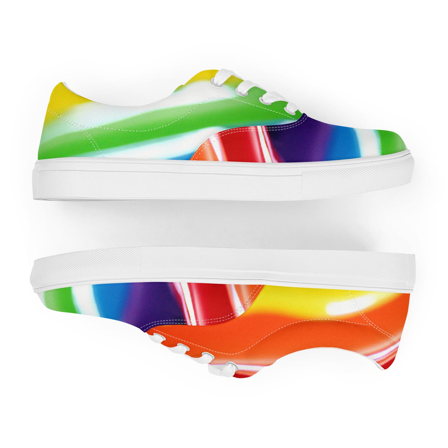 Multicolor Women’s lace-up canvas shoes