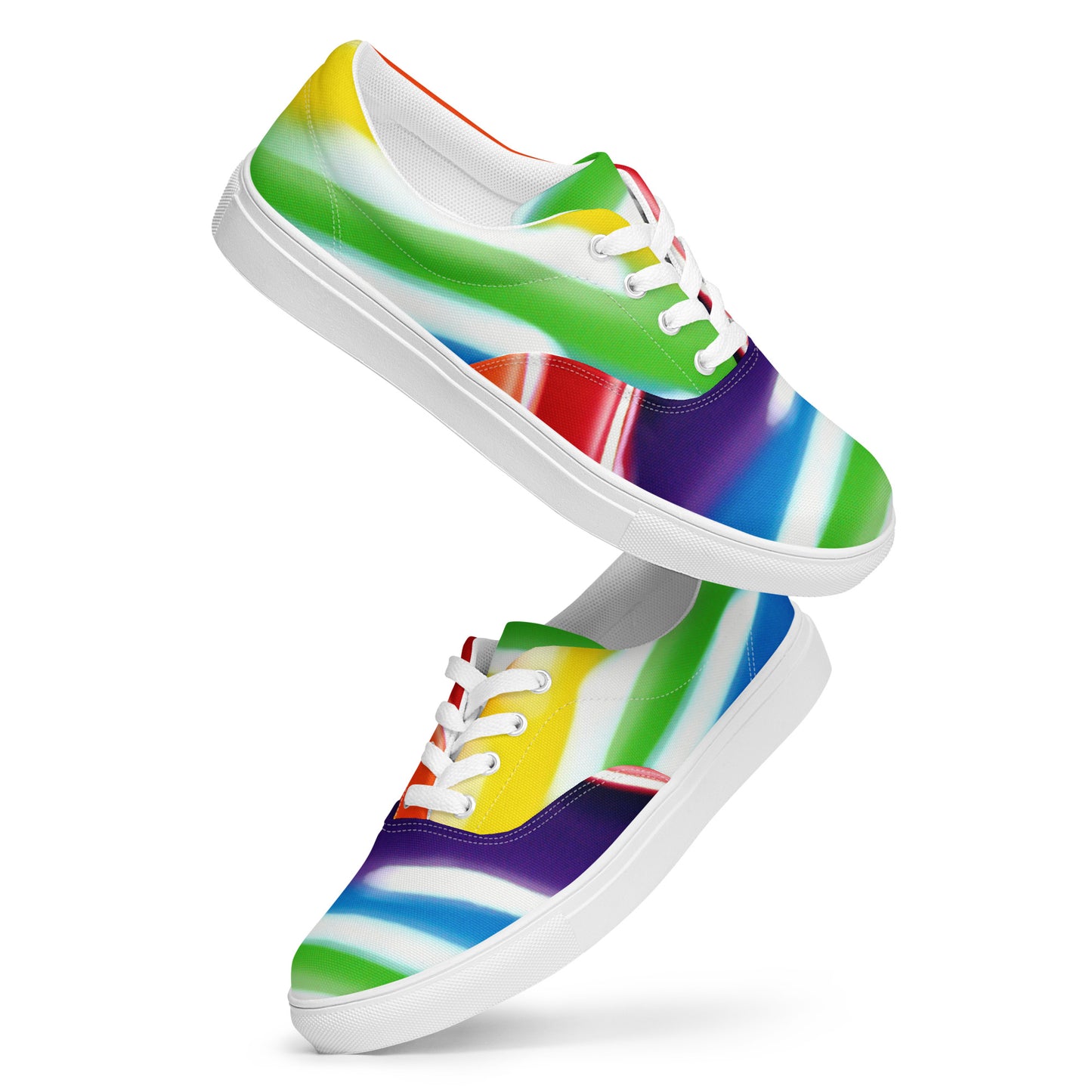 Multicolor Women’s lace-up canvas shoes