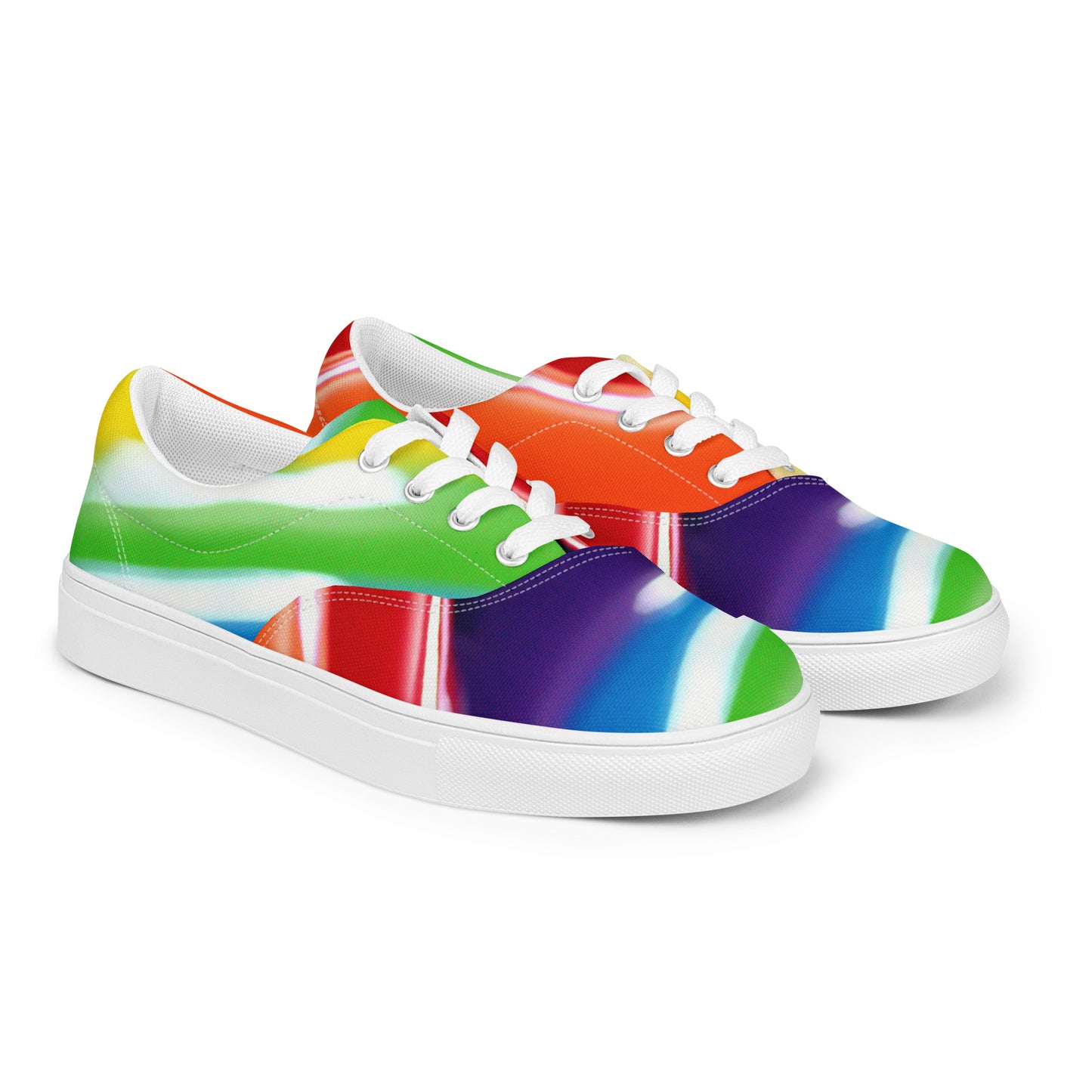 Multicolor Women’s lace-up canvas shoes