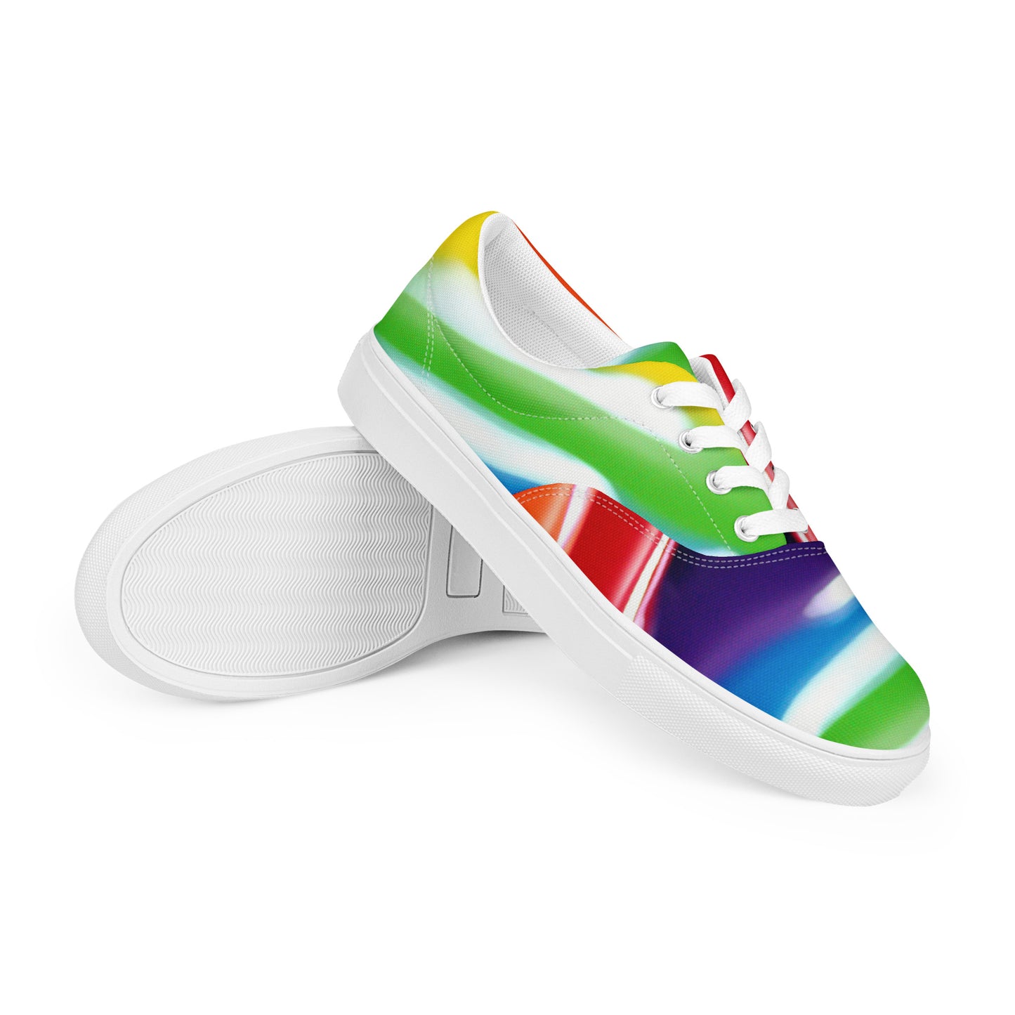 Multicolor Women’s lace-up canvas shoes