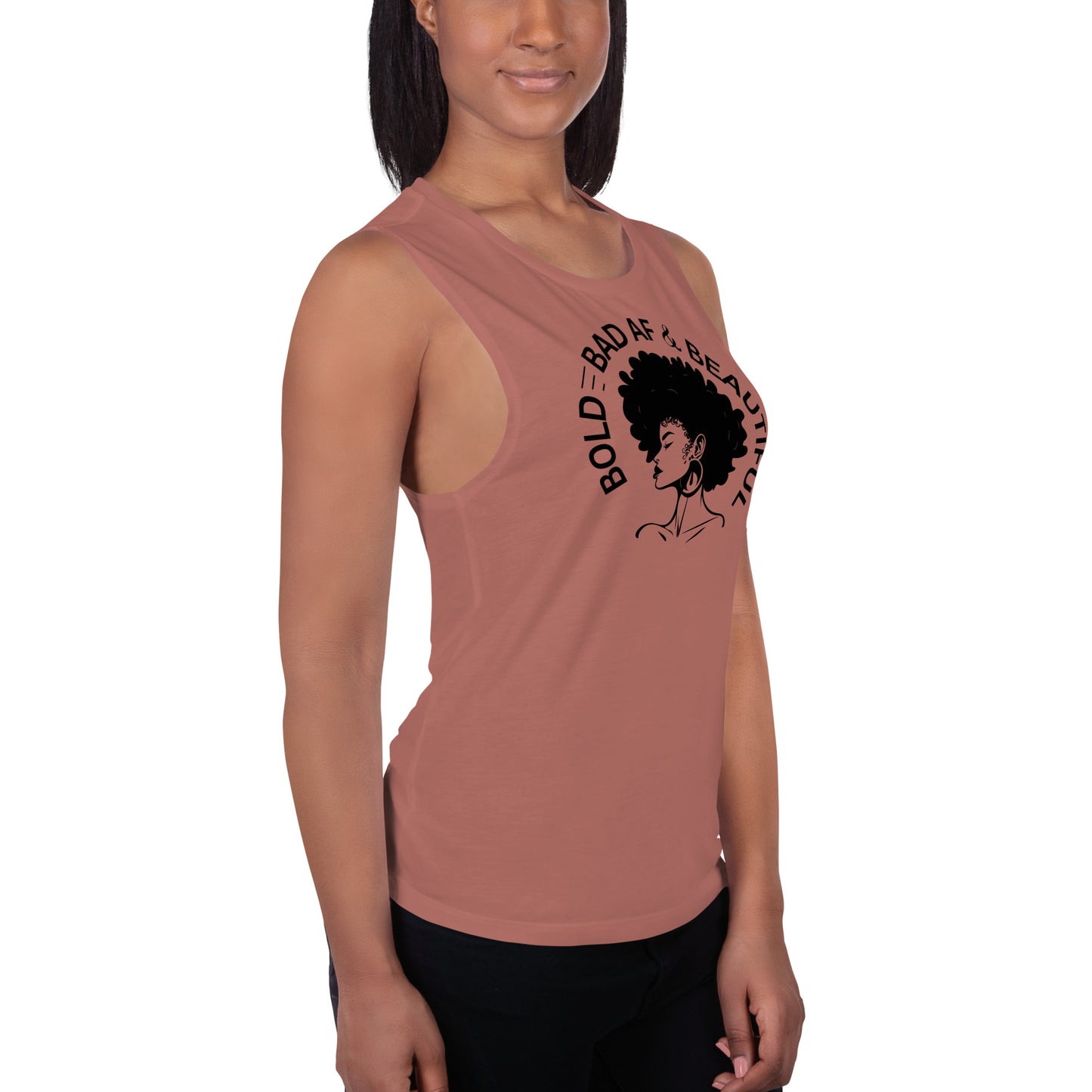 Bold, Bad AF & Beautiful Ladies’ Muscle Tank
