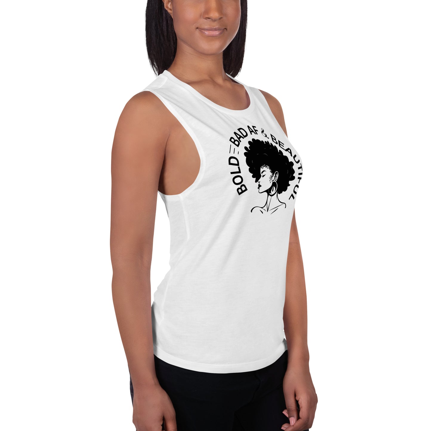 Bold, Bad AF & Beautiful Ladies’ Muscle Tank