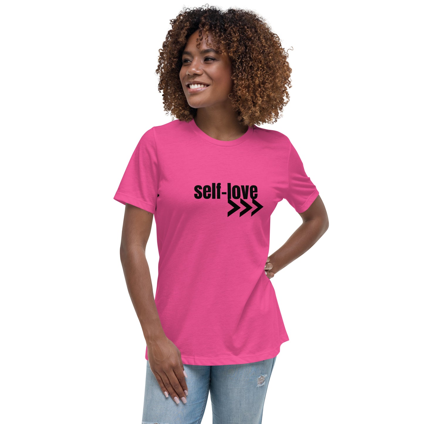 Self-Love Women's Relaxed T-Shirt Front and Back Design