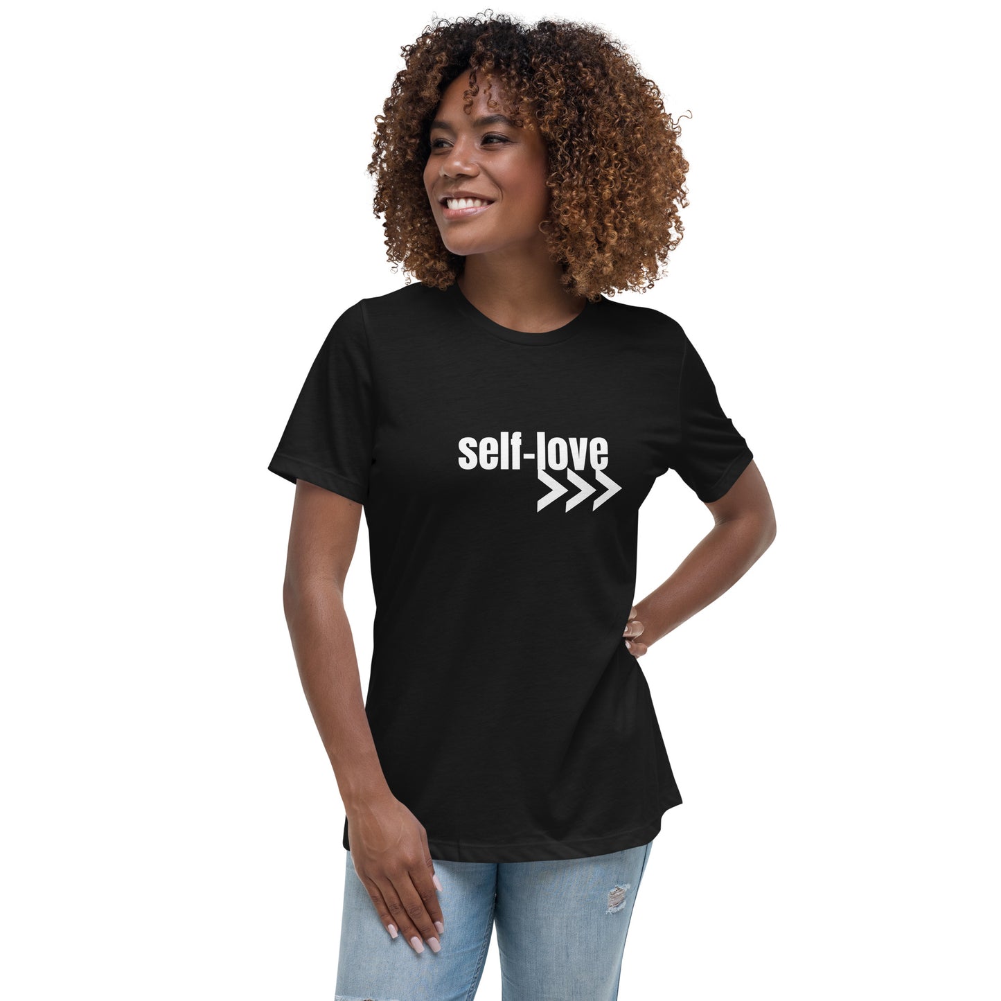 Self-Love Women's Relaxed T-Shirt Front and Back Design (3 Colors)