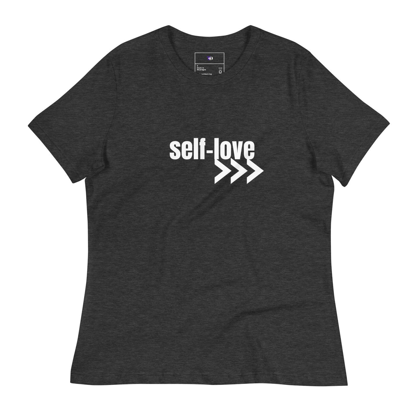 Self-Love Women's Relaxed T-Shirt Front and Back Design (3 Colors)
