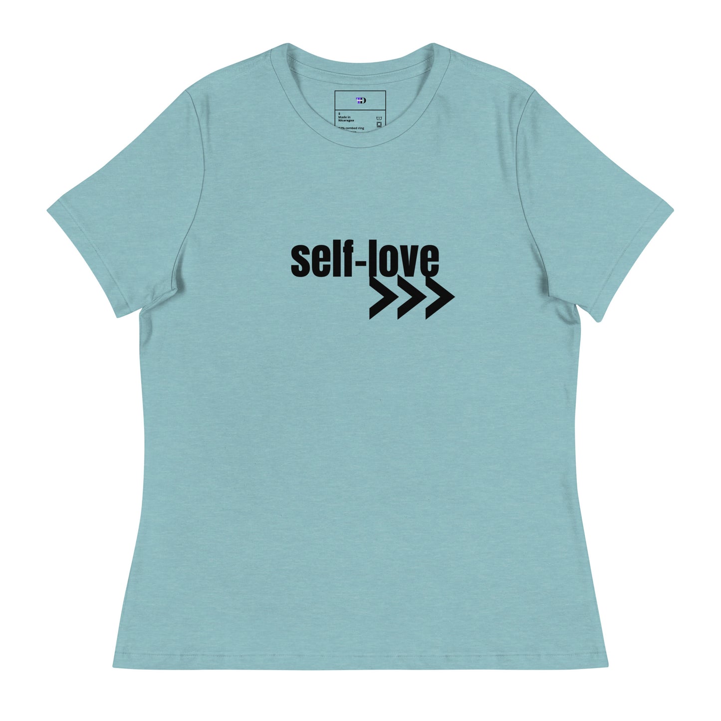 Self-Love Women's Relaxed T-Shirt Front and Back Design