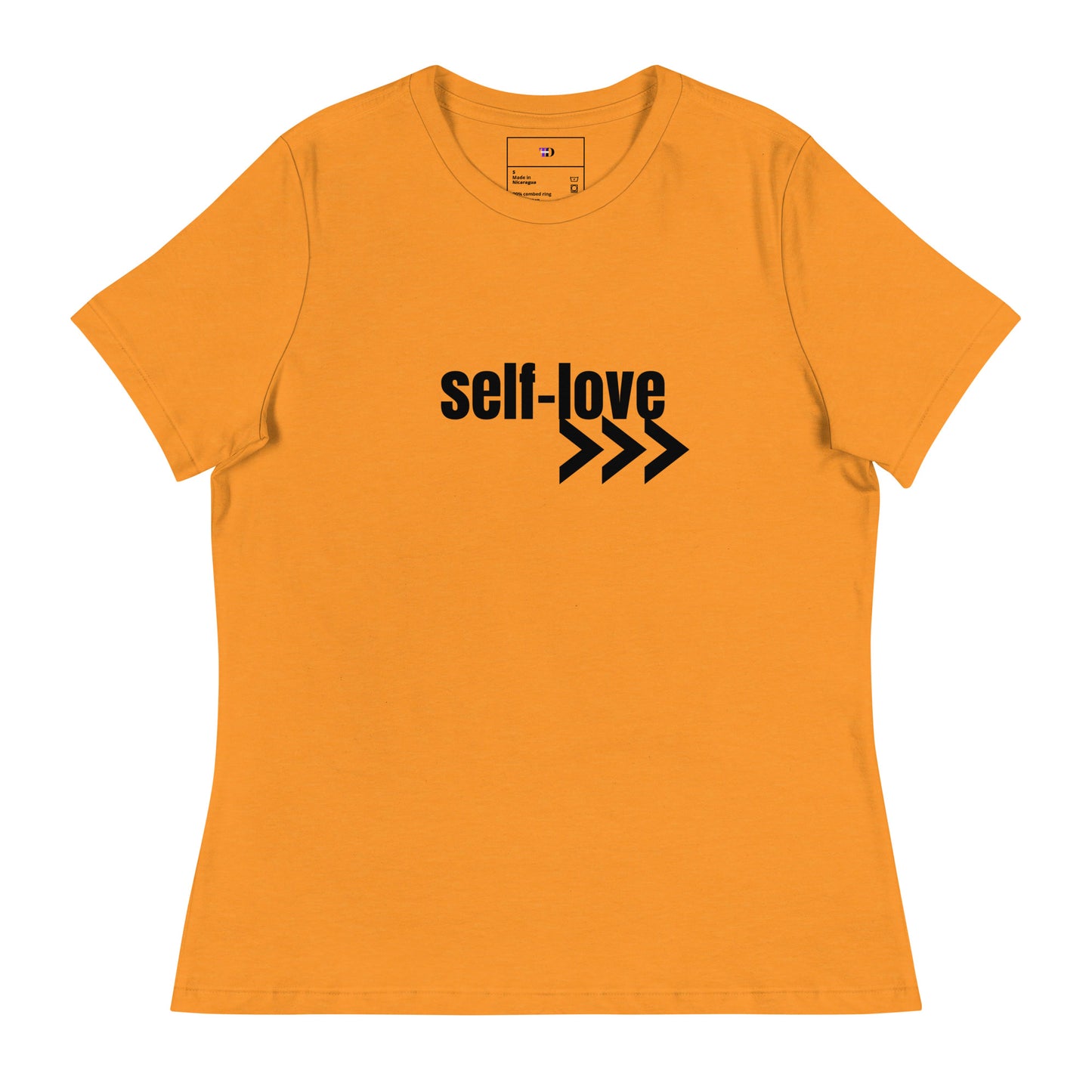 Self-Love Women's Relaxed T-Shirt Front and Back Design