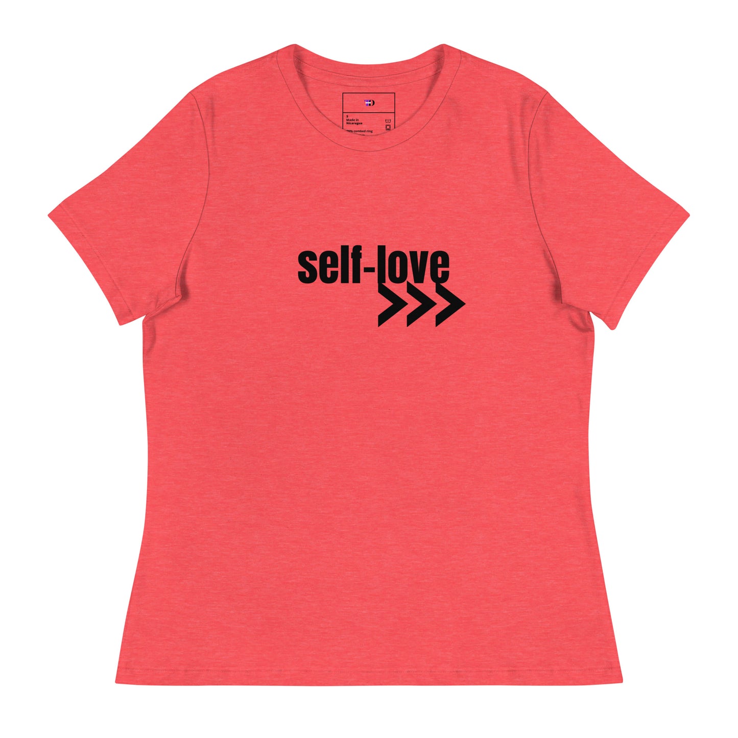 Self-Love Women's Relaxed T-Shirt Front and Back Design