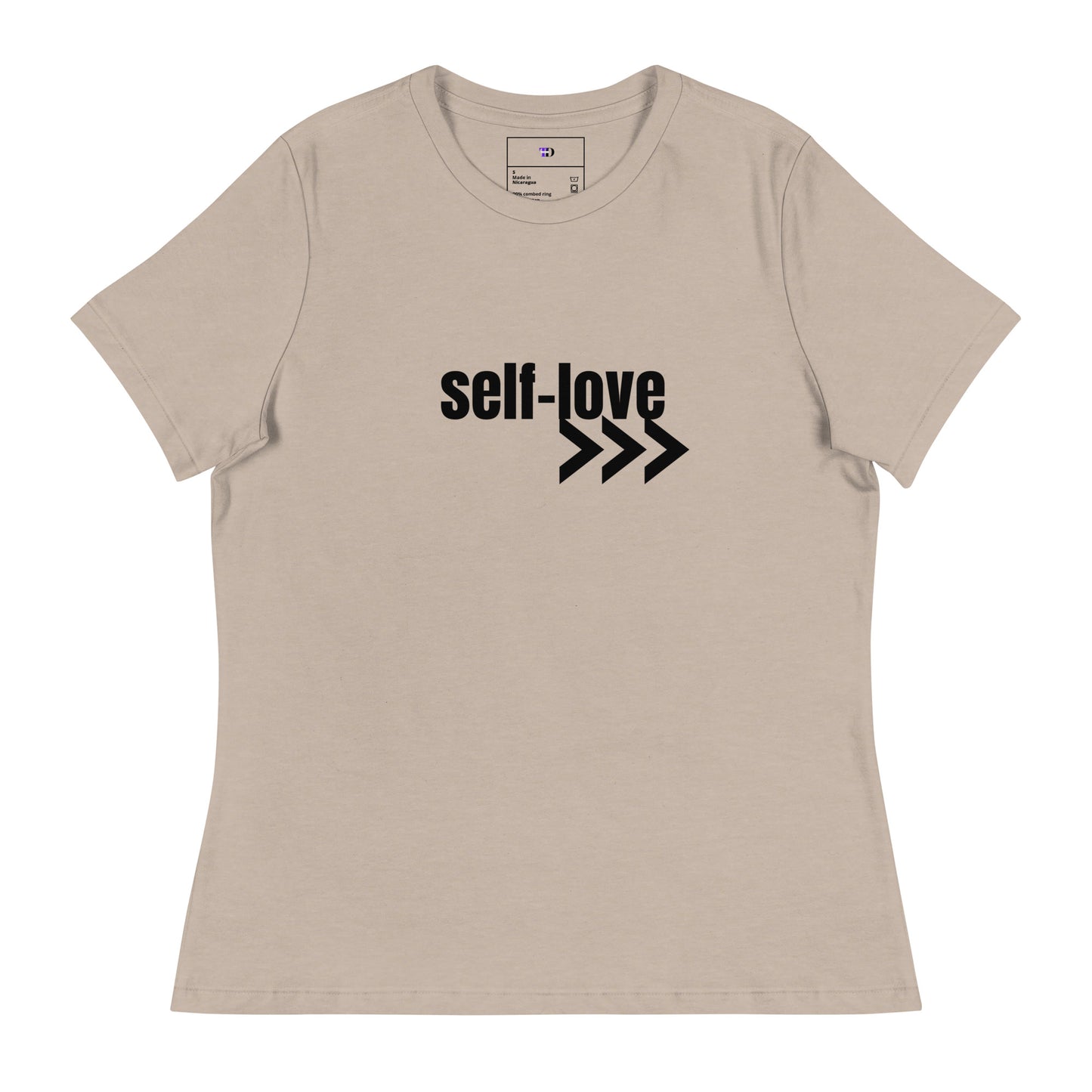 Self-Love Women's Relaxed T-Shirt Front and Back Design