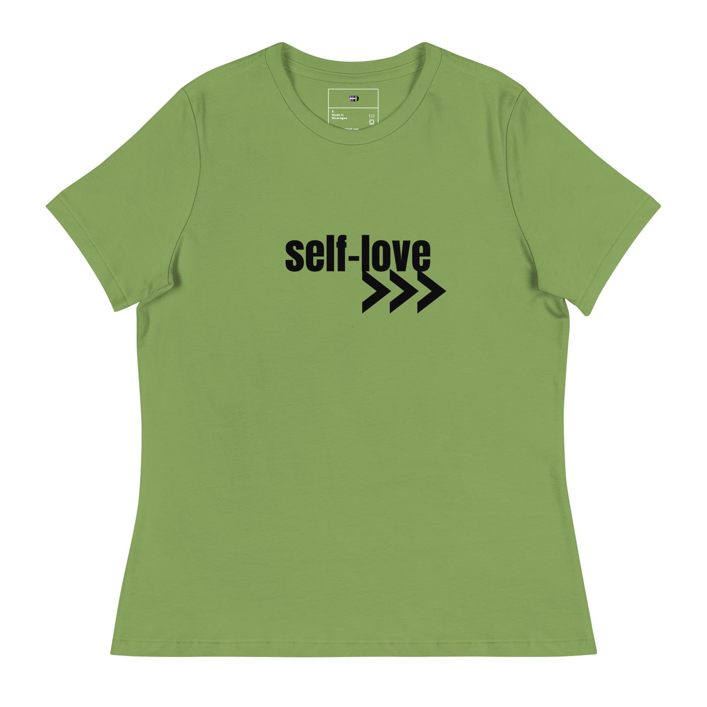 Self-Love Women's Relaxed T-Shirt Front and Back Design