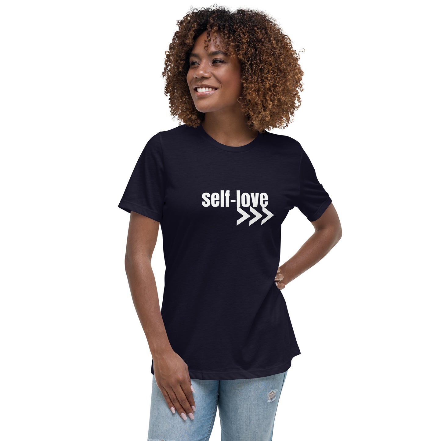 Self-Love Women's Relaxed T-Shirt Front and Back Design (3 Colors)