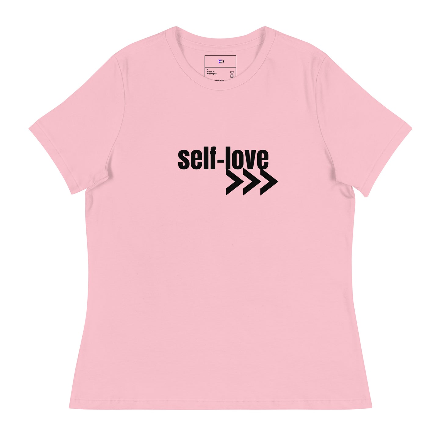 Self-Love Women's Relaxed T-Shirt Front and Back Design
