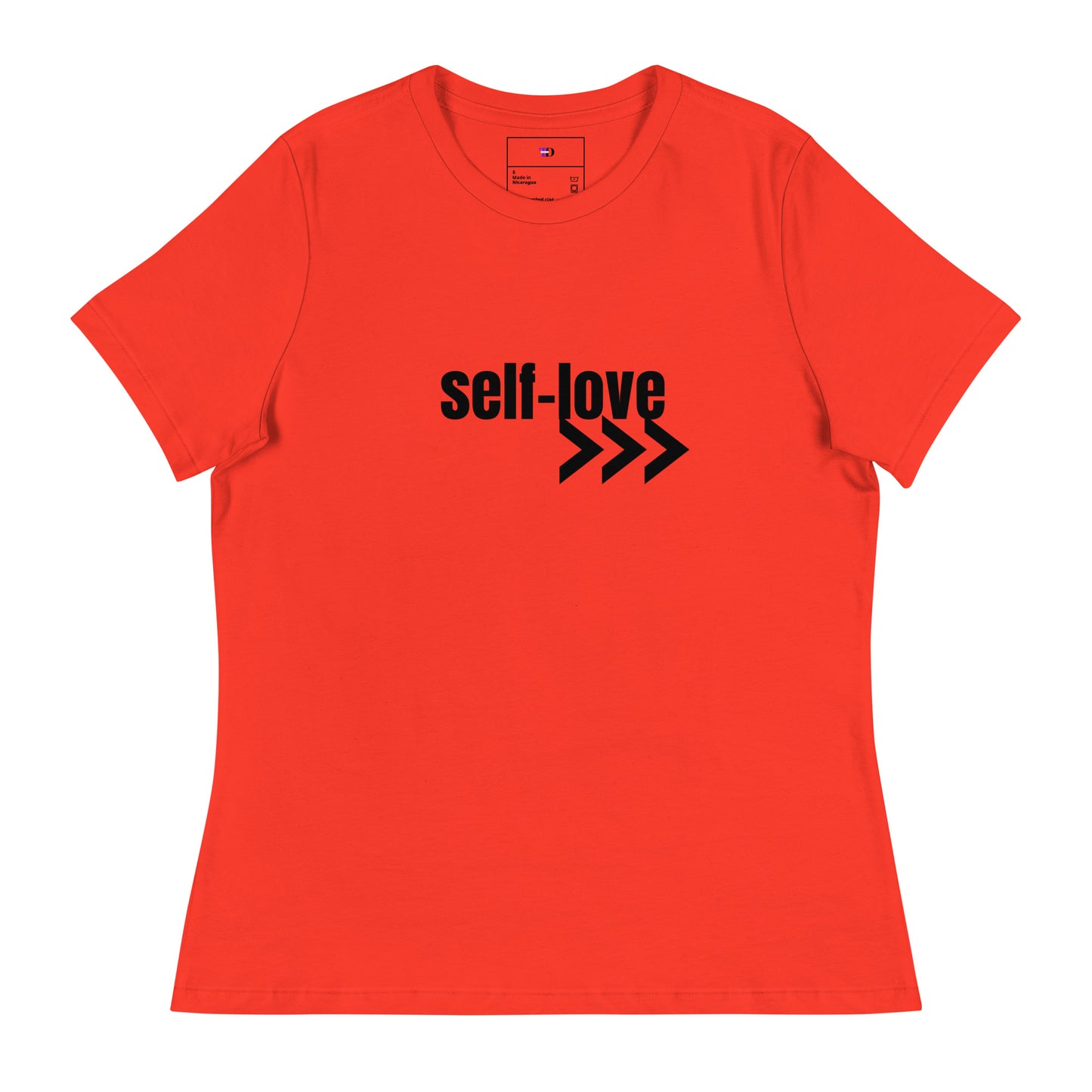 Self-Love Women's Relaxed T-Shirt Front and Back Design