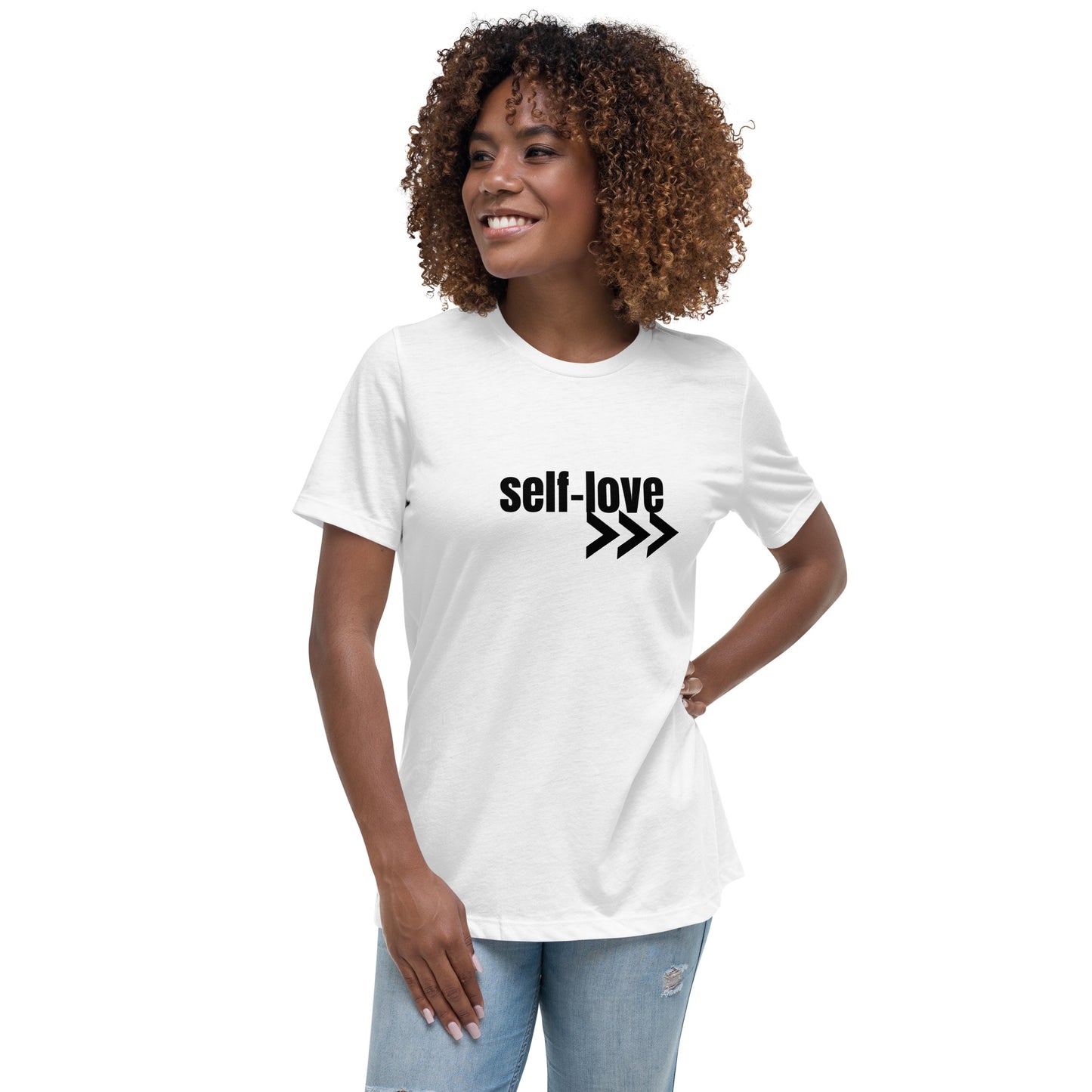 Self-Love Women's Relaxed T-Shirt Front and Back Design