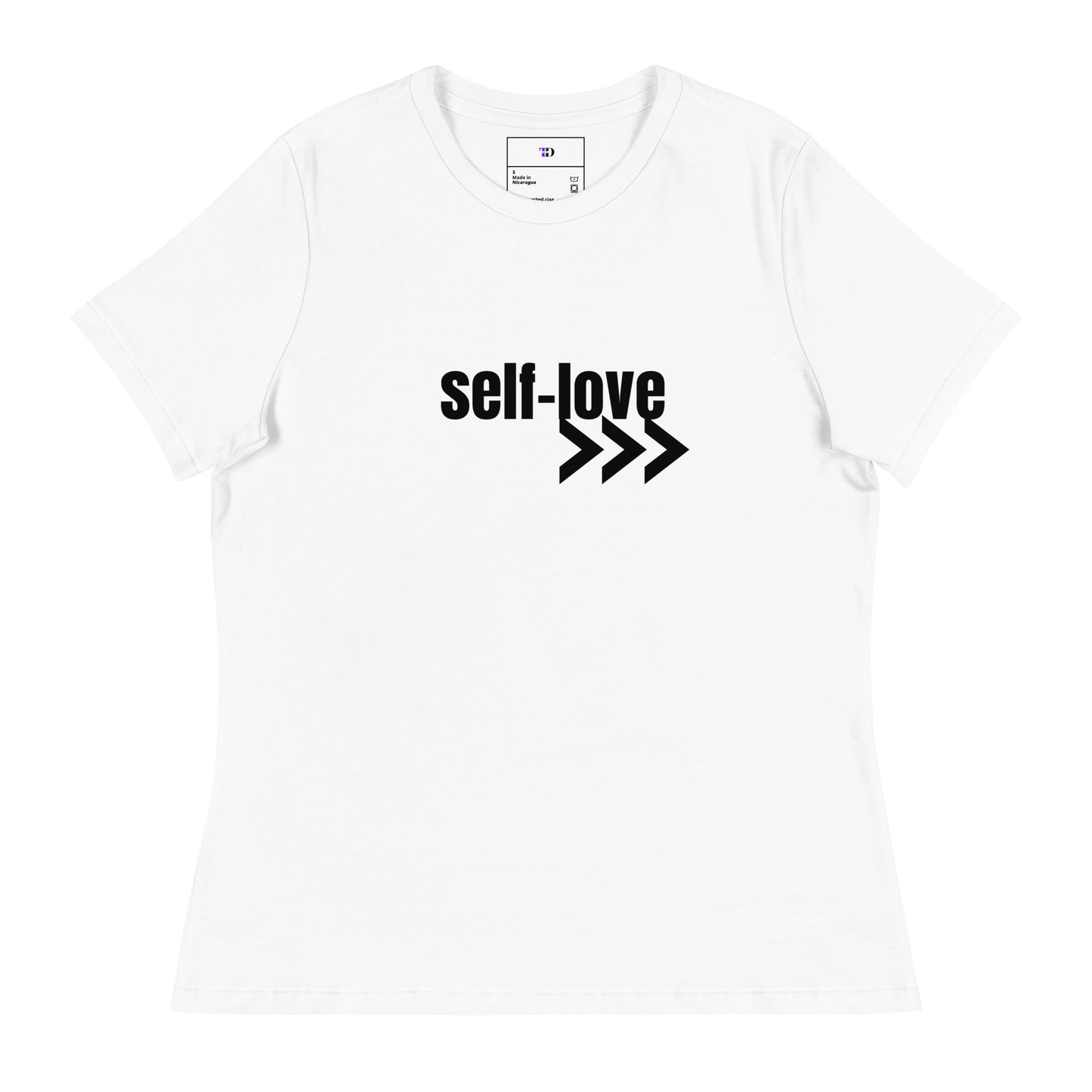 Self-Love Women's Relaxed T-Shirt Front and Back Design