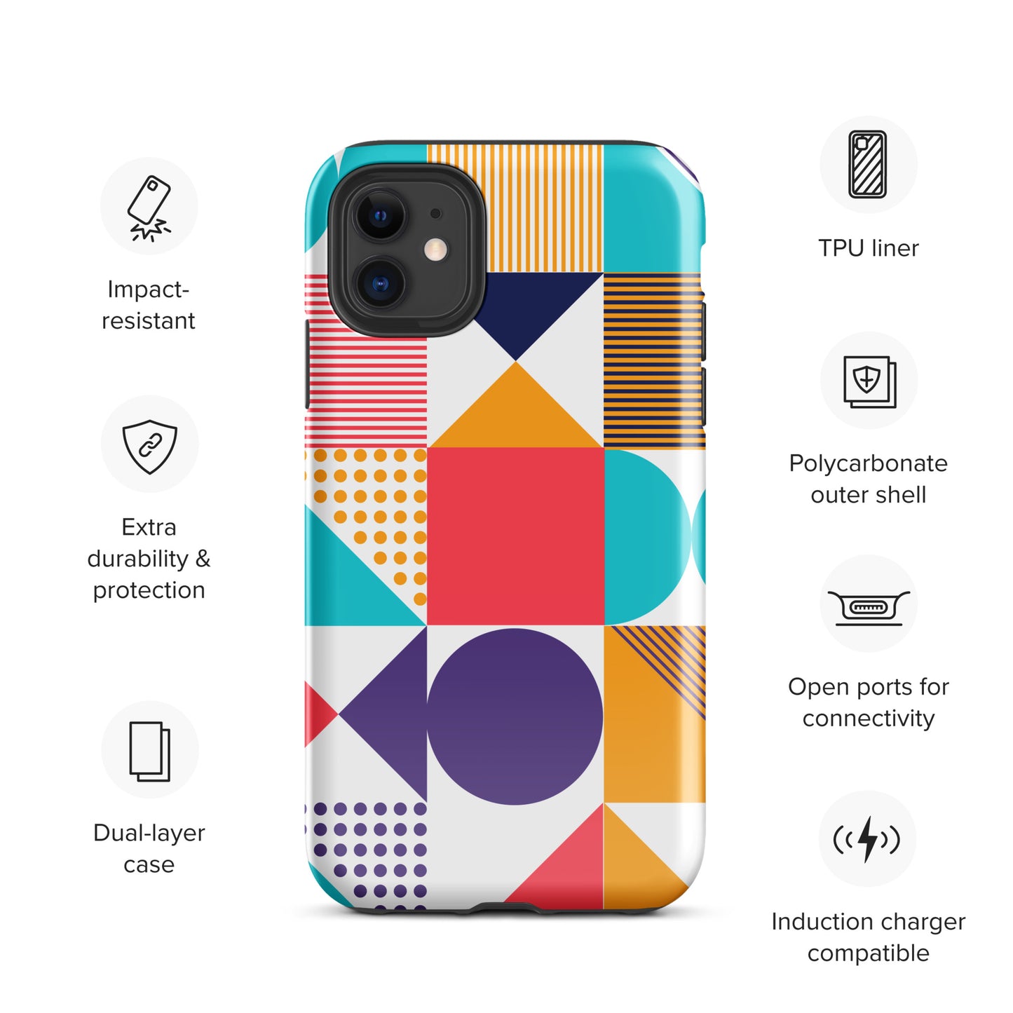 Color Cascade Tough Case for iPhone®