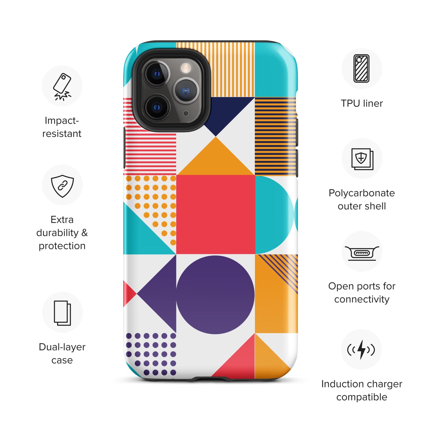 Color Cascade Tough Case for iPhone®