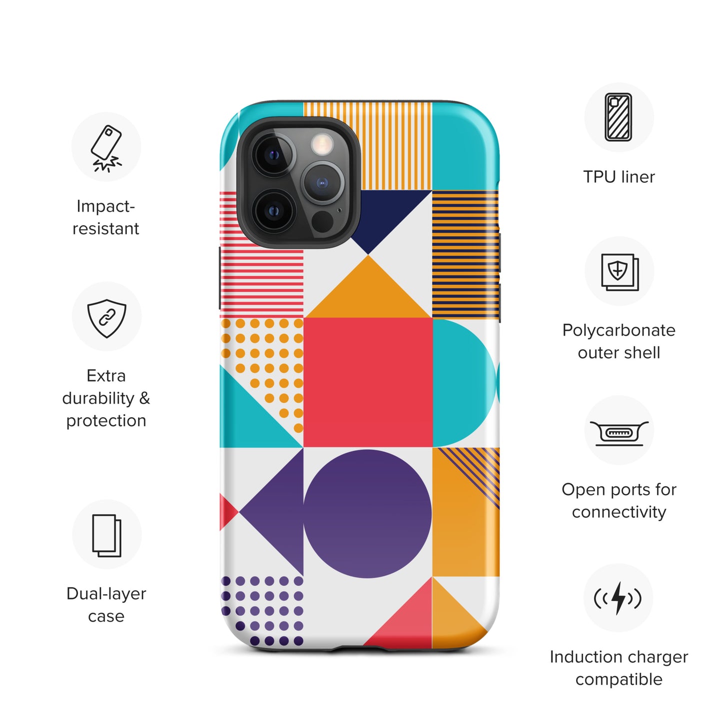 Color Cascade Tough Case for iPhone®