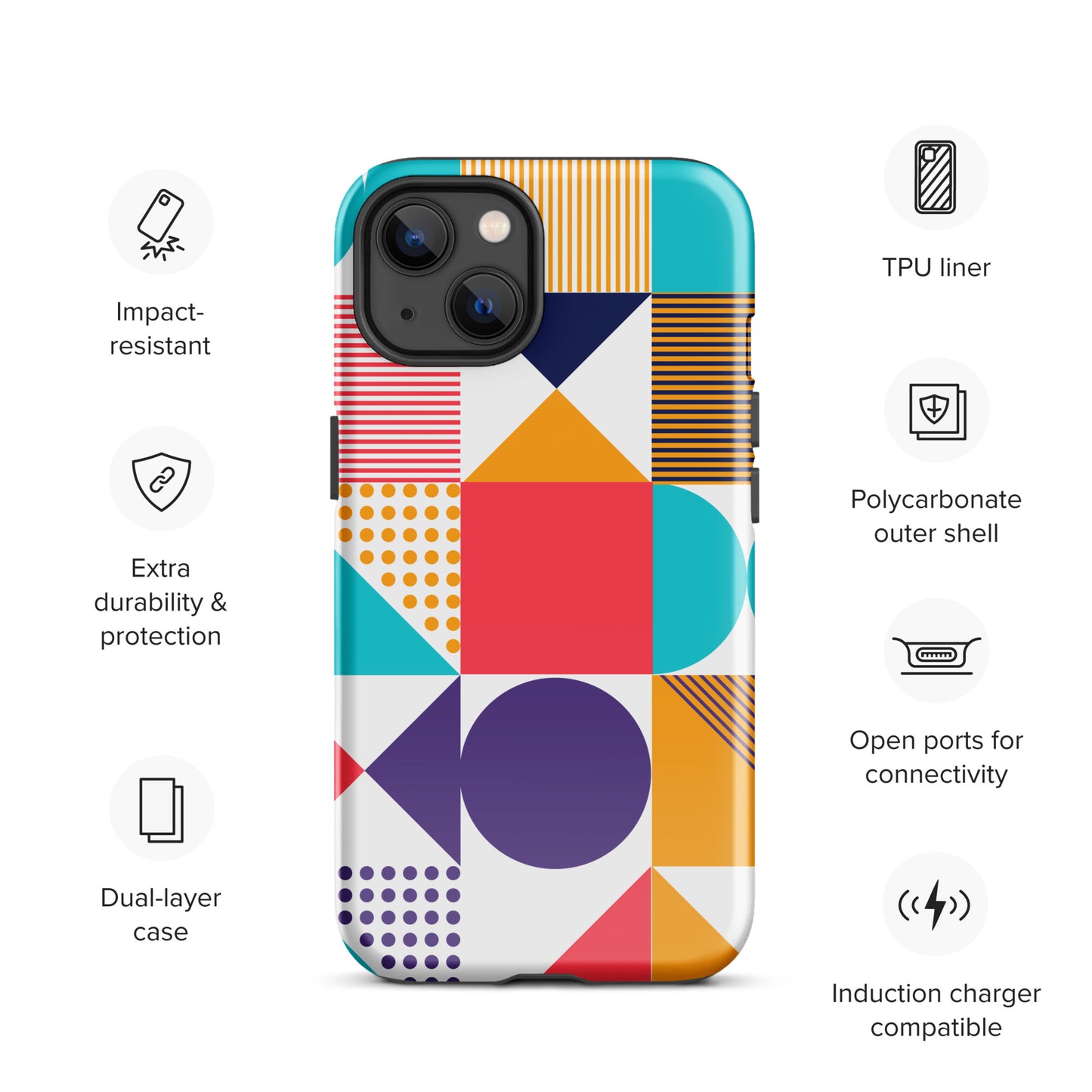 Color Cascade Tough Case for iPhone®