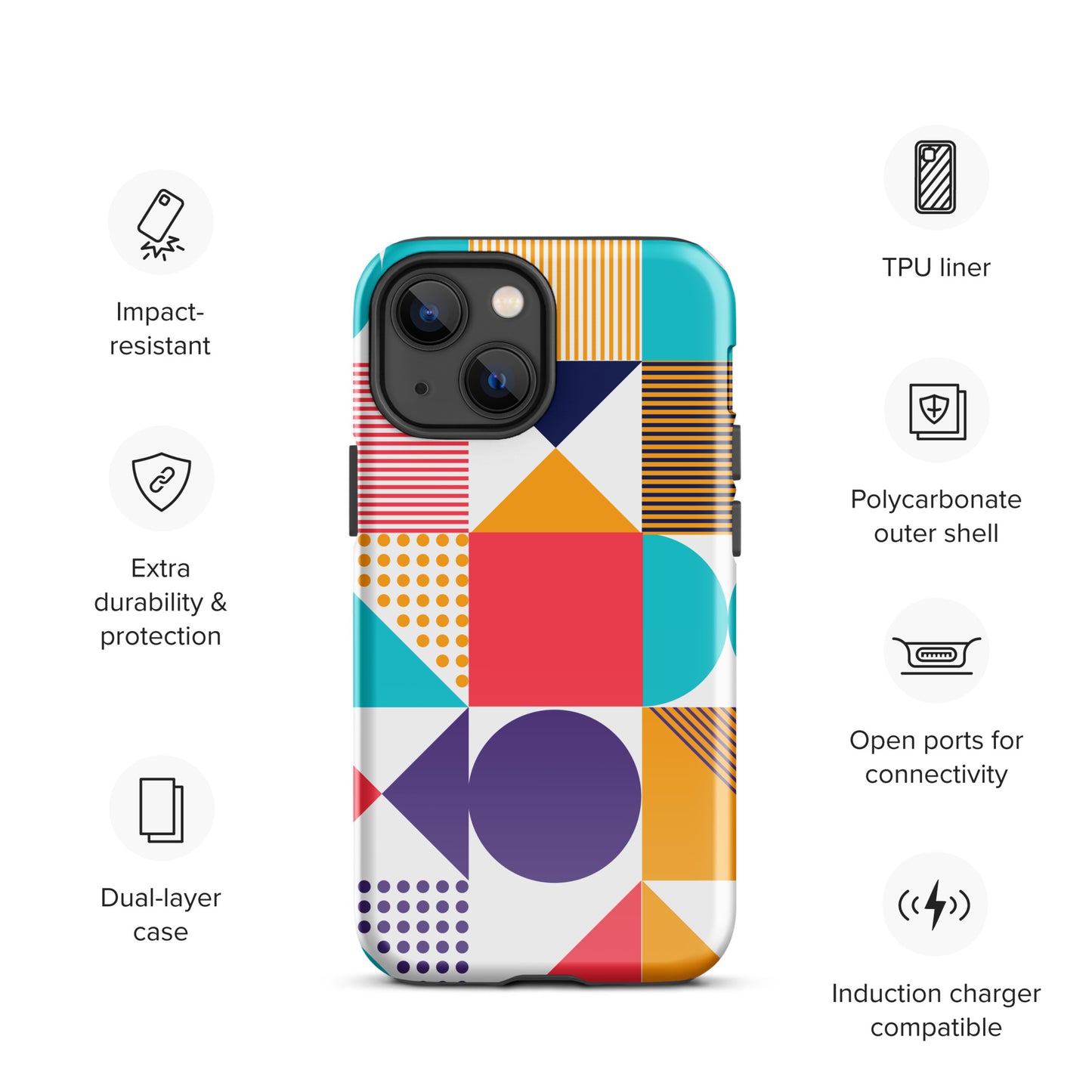 Color Cascade Tough Case for iPhone®