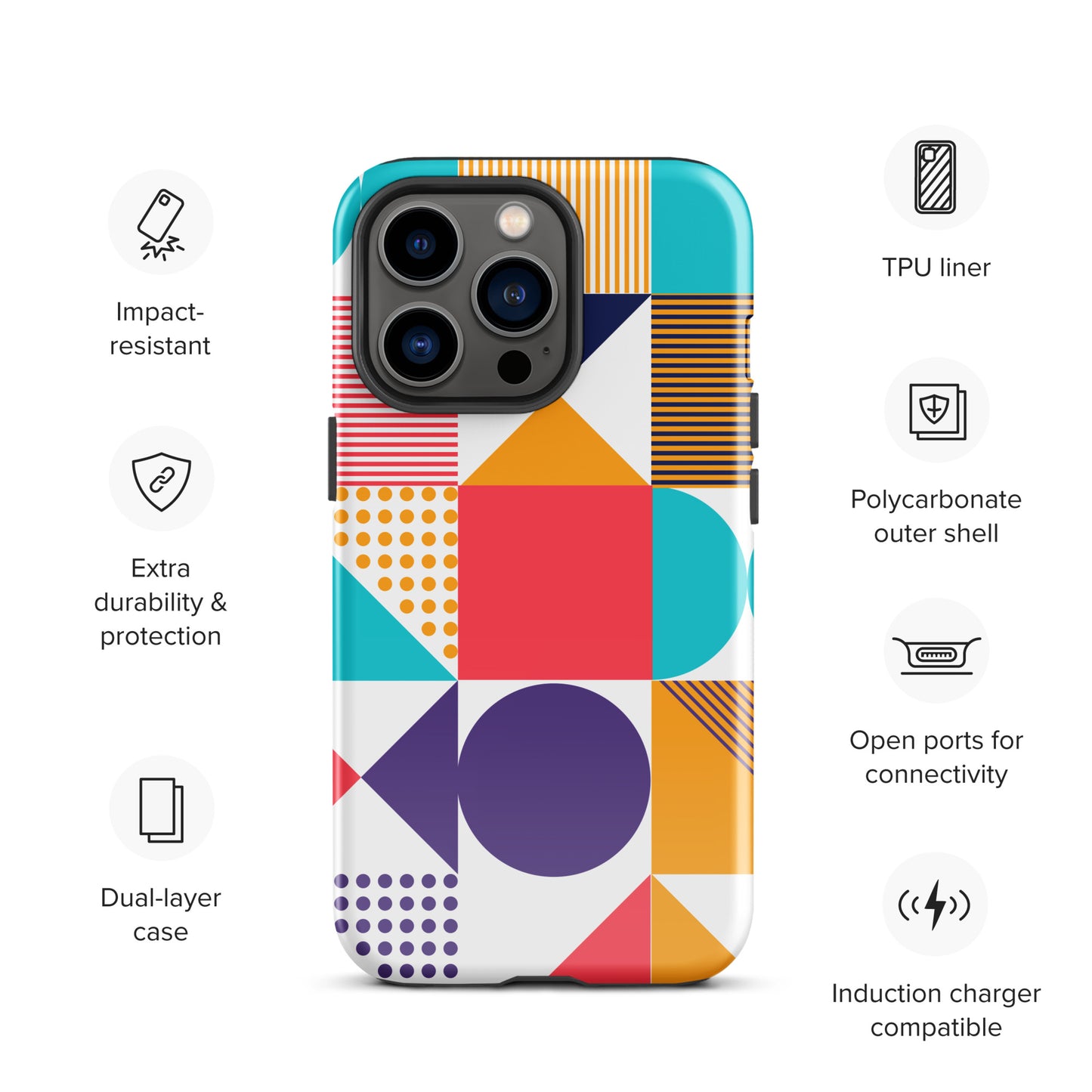Color Cascade Tough Case for iPhone®
