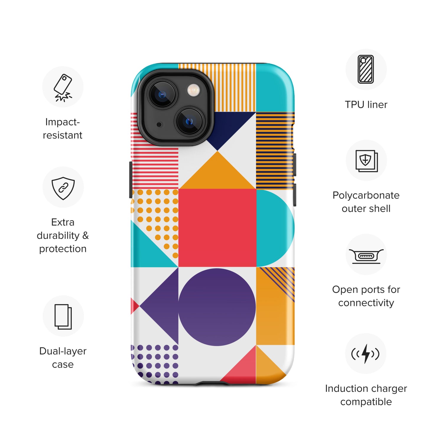 Color Cascade Tough Case for iPhone®