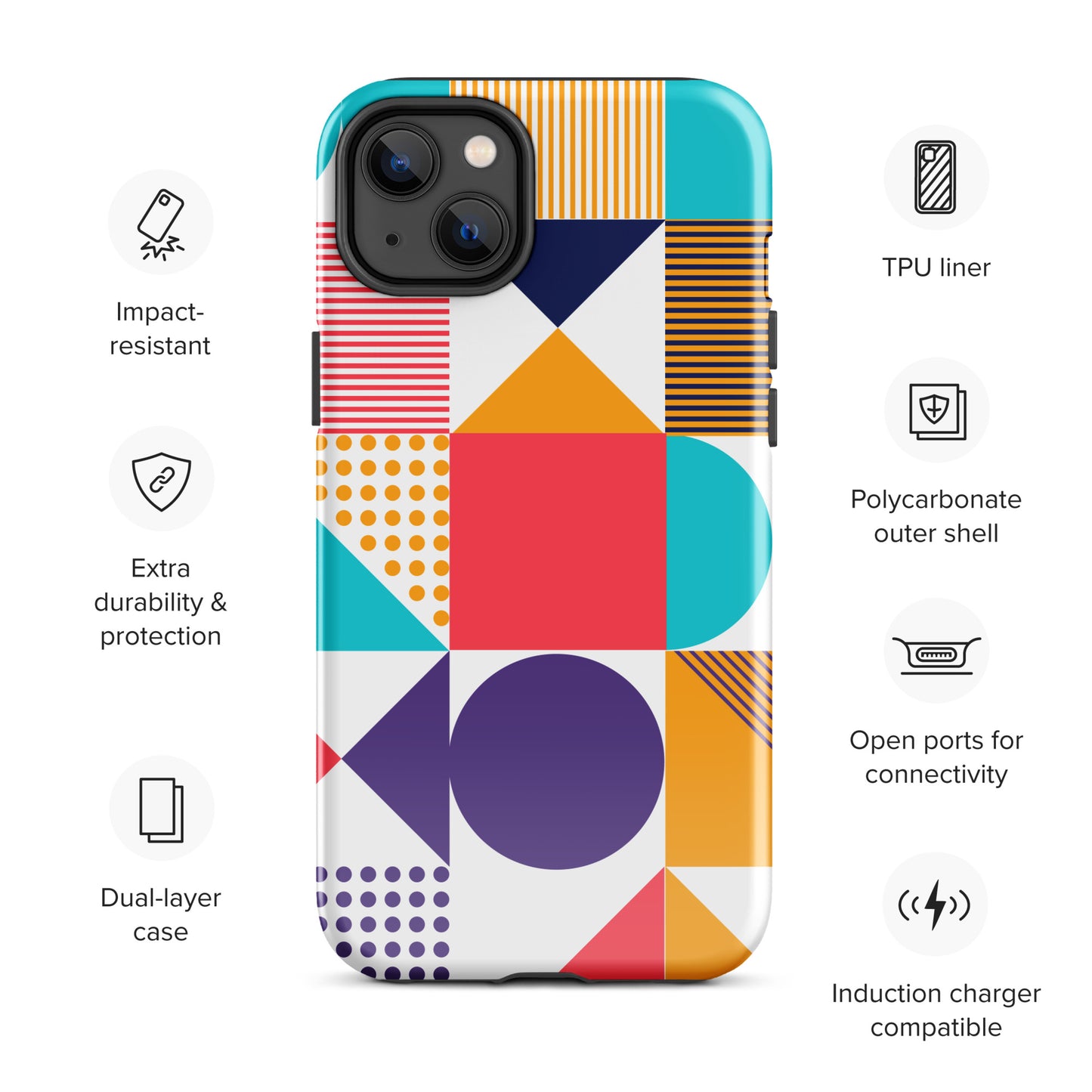 Color Cascade Tough Case for iPhone®