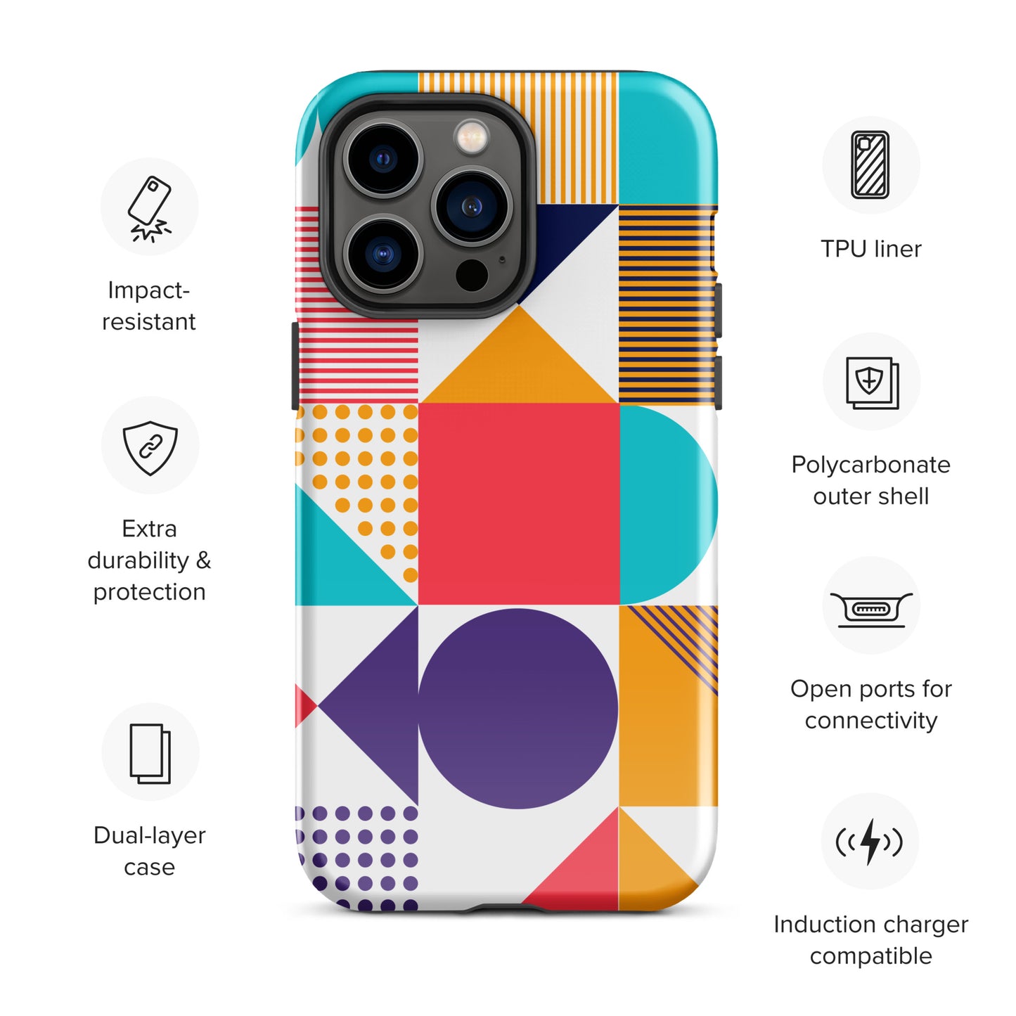 Color Cascade Tough Case for iPhone®