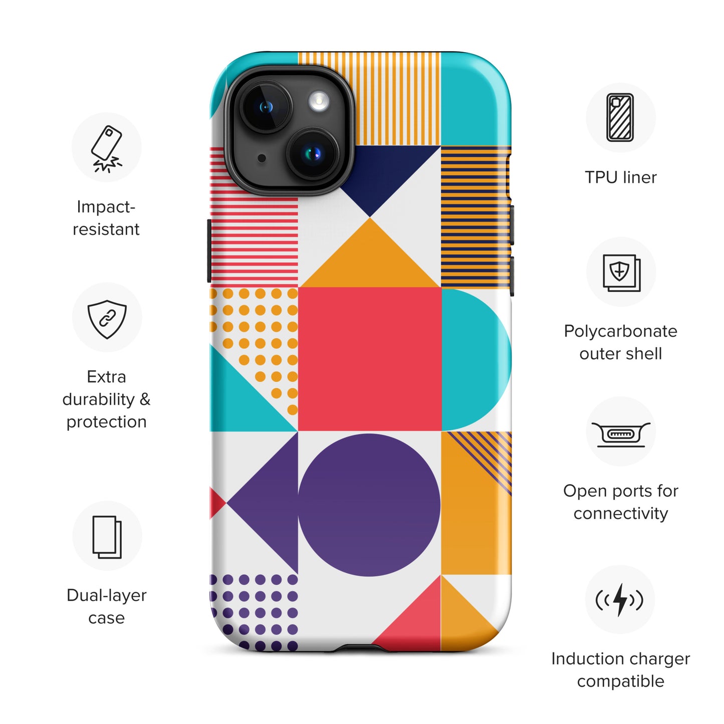 Color Cascade Tough Case for iPhone®