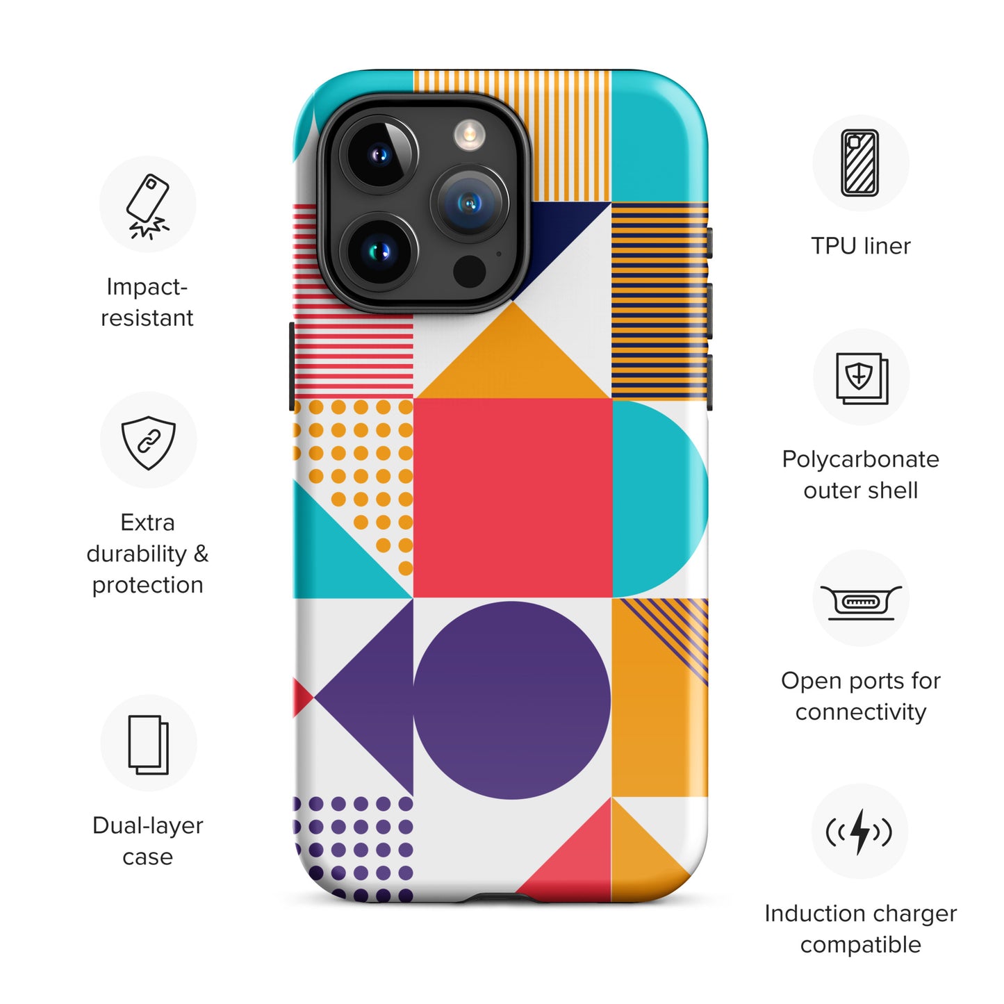 Color Cascade Tough Case for iPhone®