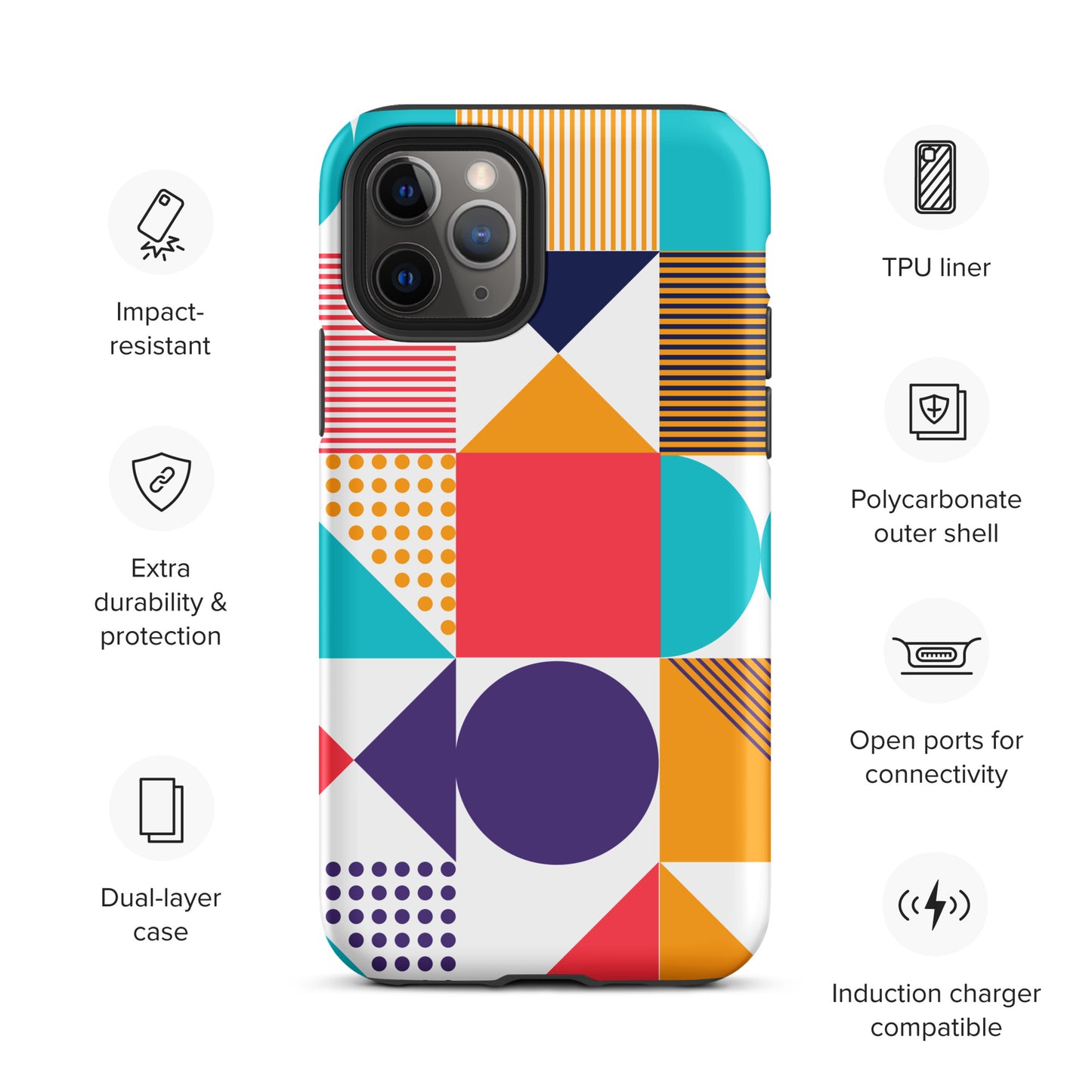 Color Cascade Tough Case for iPhone®