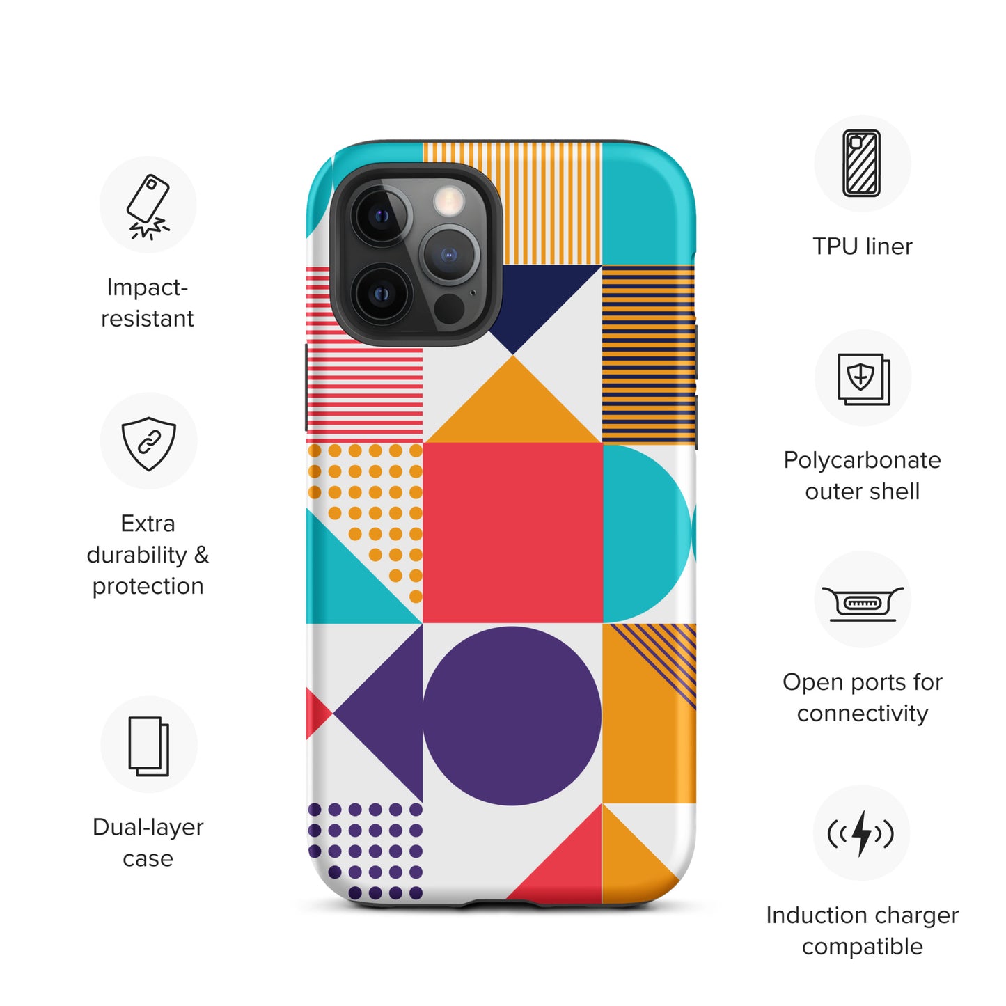 Color Cascade Tough Case for iPhone®