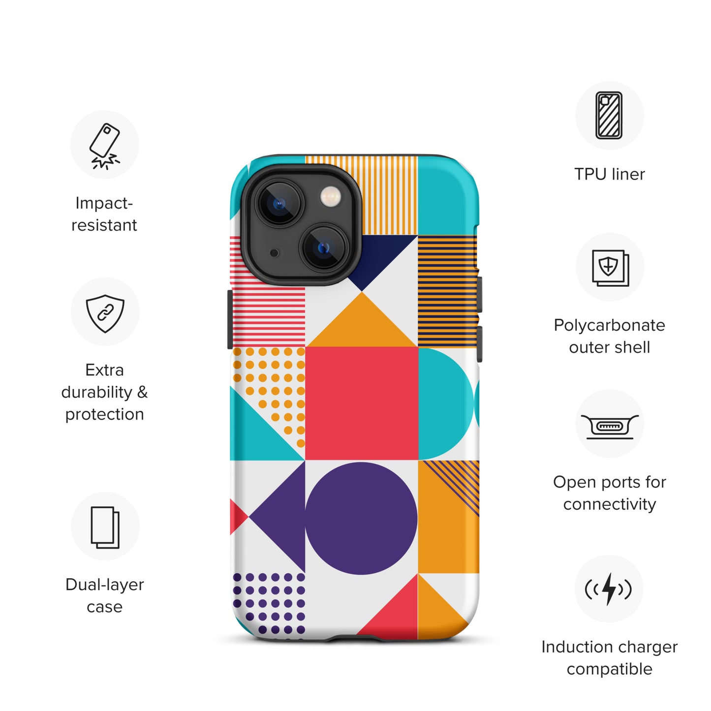 Color Cascade Tough Case for iPhone®