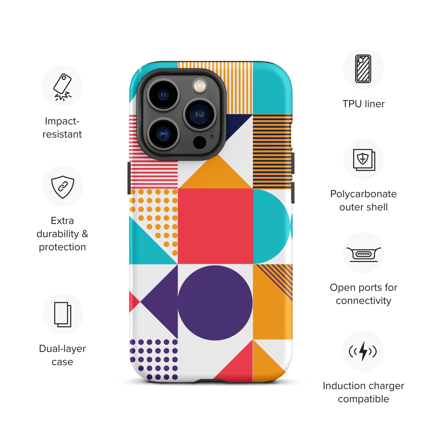 Color Cascade Tough Case for iPhone®