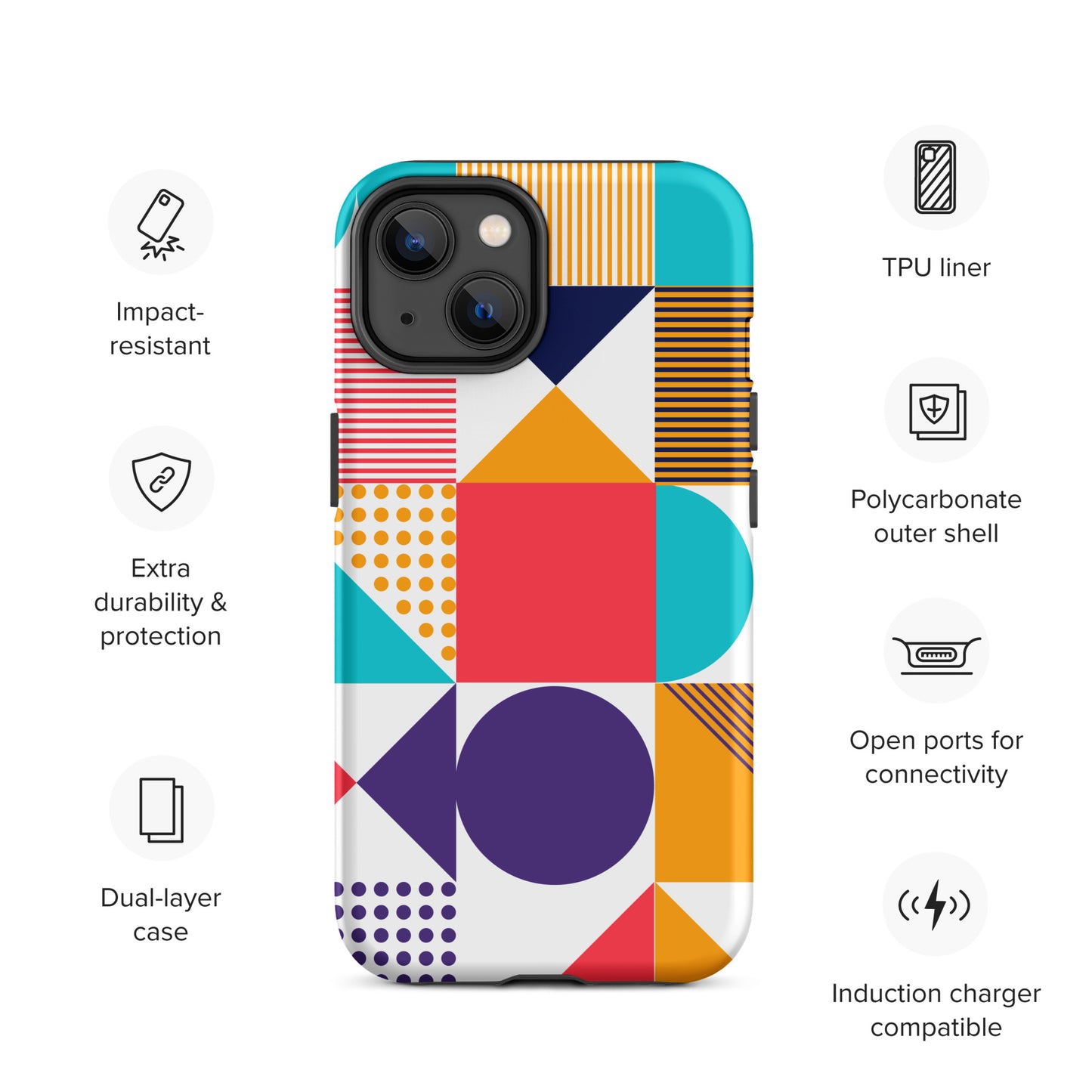 Color Cascade Tough Case for iPhone®
