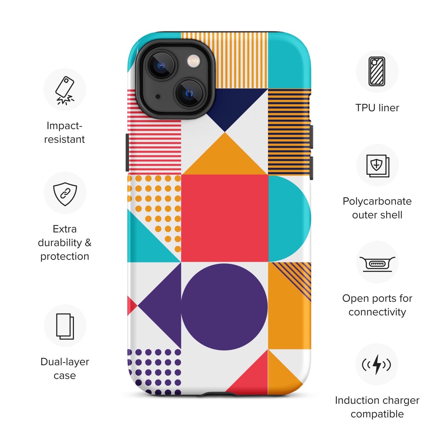 Color Cascade Tough Case for iPhone®