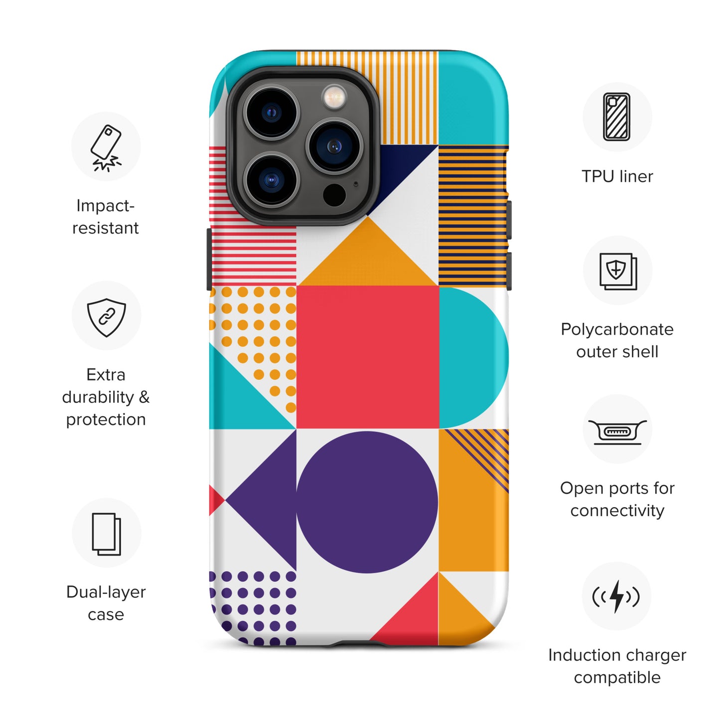 Color Cascade Tough Case for iPhone®