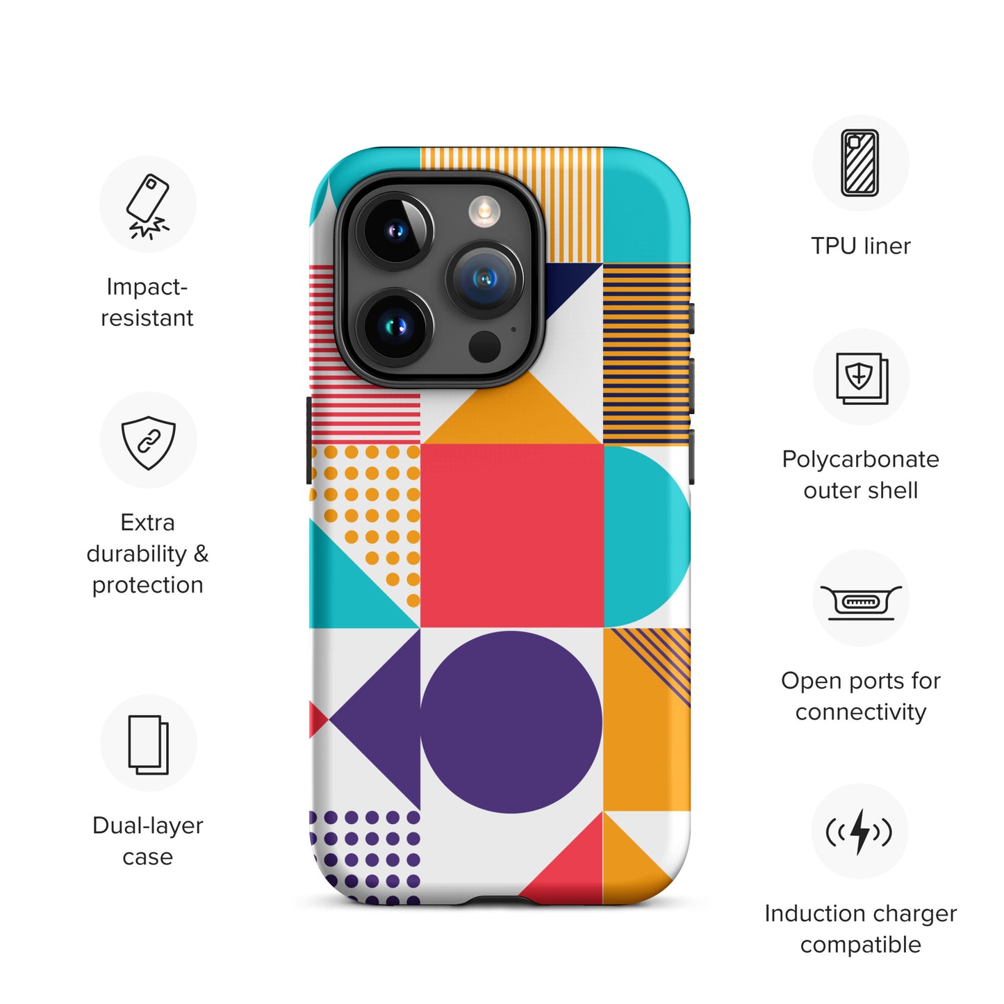 Color Cascade Tough Case for iPhone®