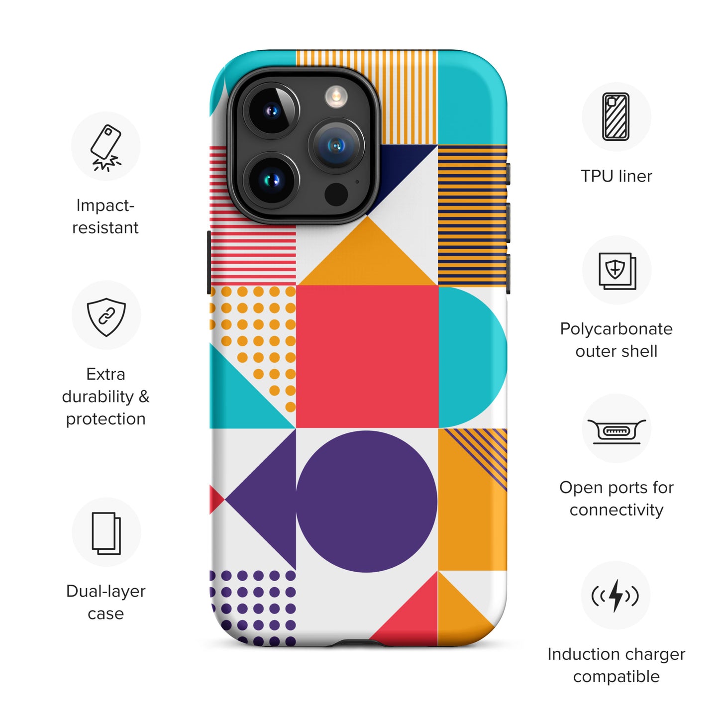 Color Cascade Tough Case for iPhone®