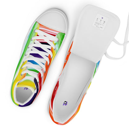 Multicolor Women’s high top canvas shoes