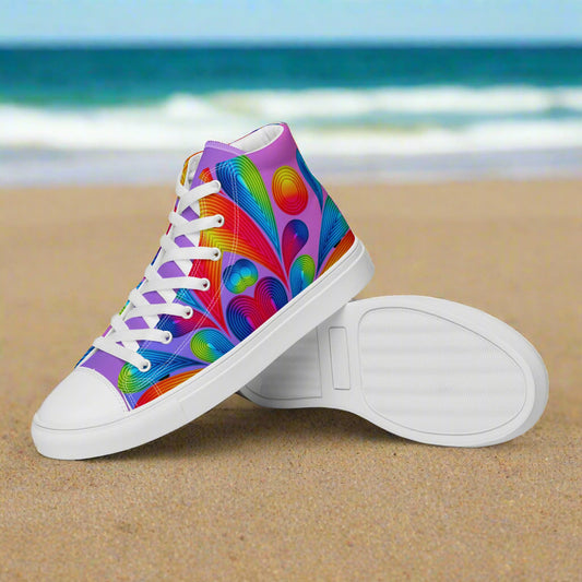 Color Me Women’s high top canvas shoes