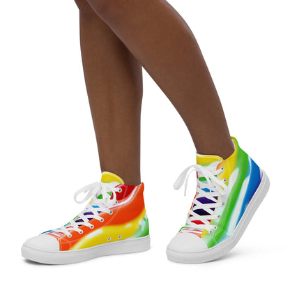 Multicolor Women’s high top canvas shoes